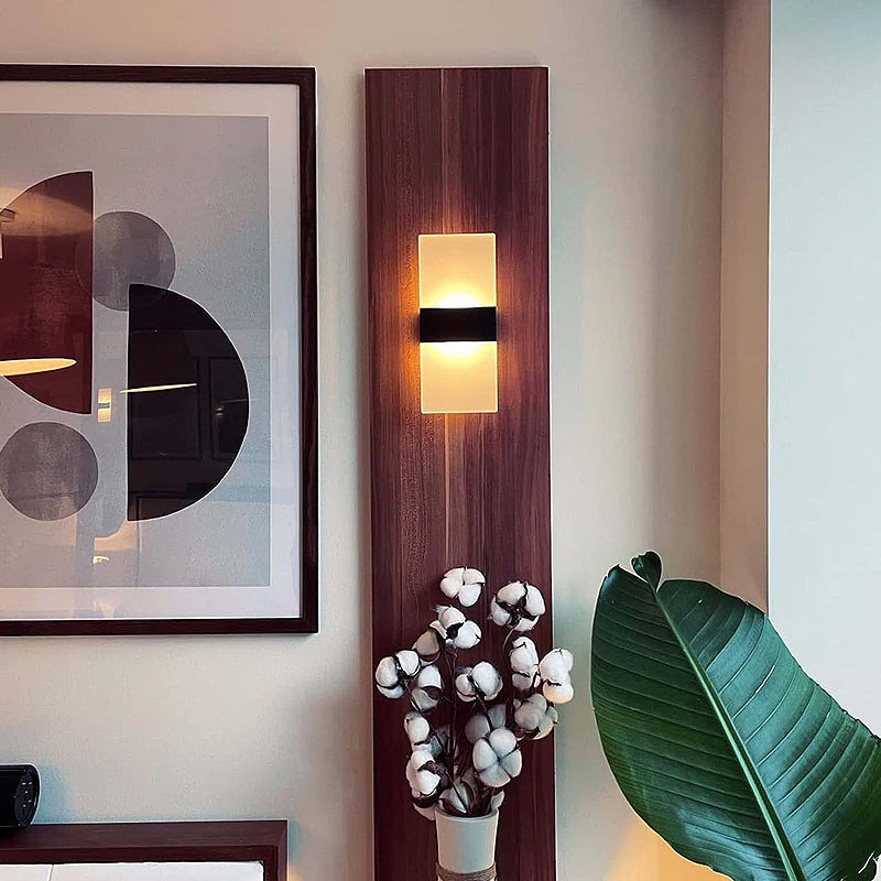 Modern LED Wall Lighting Up Down Cube Bedroom Sconce Lamp Fixture Indoor Outdoor_7