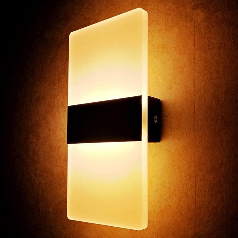 Modern LED Wall Lighting Up Down Cube Bedroom Sconce Lamp Fixture Indoor Outdoor_8