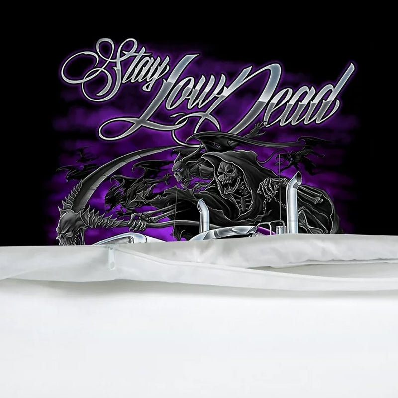 3D Printed Purple Car Bedding Set Duvet Cover and Pillowcases_1