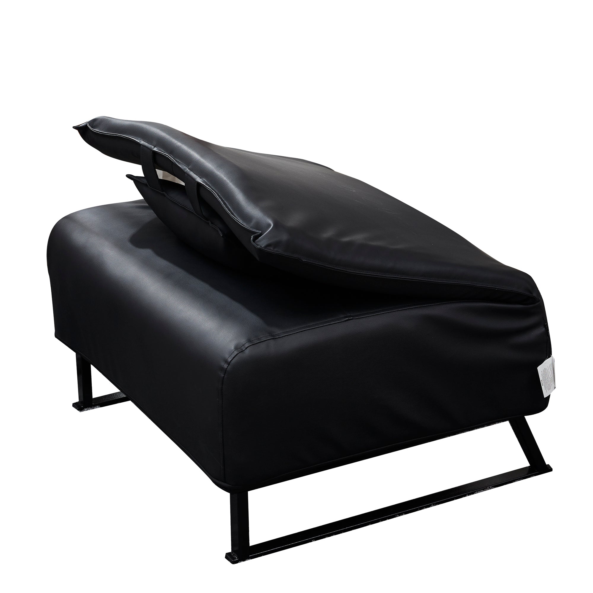 High Comfort Back Folding Adjustable Reclining Lounge Accent Chair- Black_6