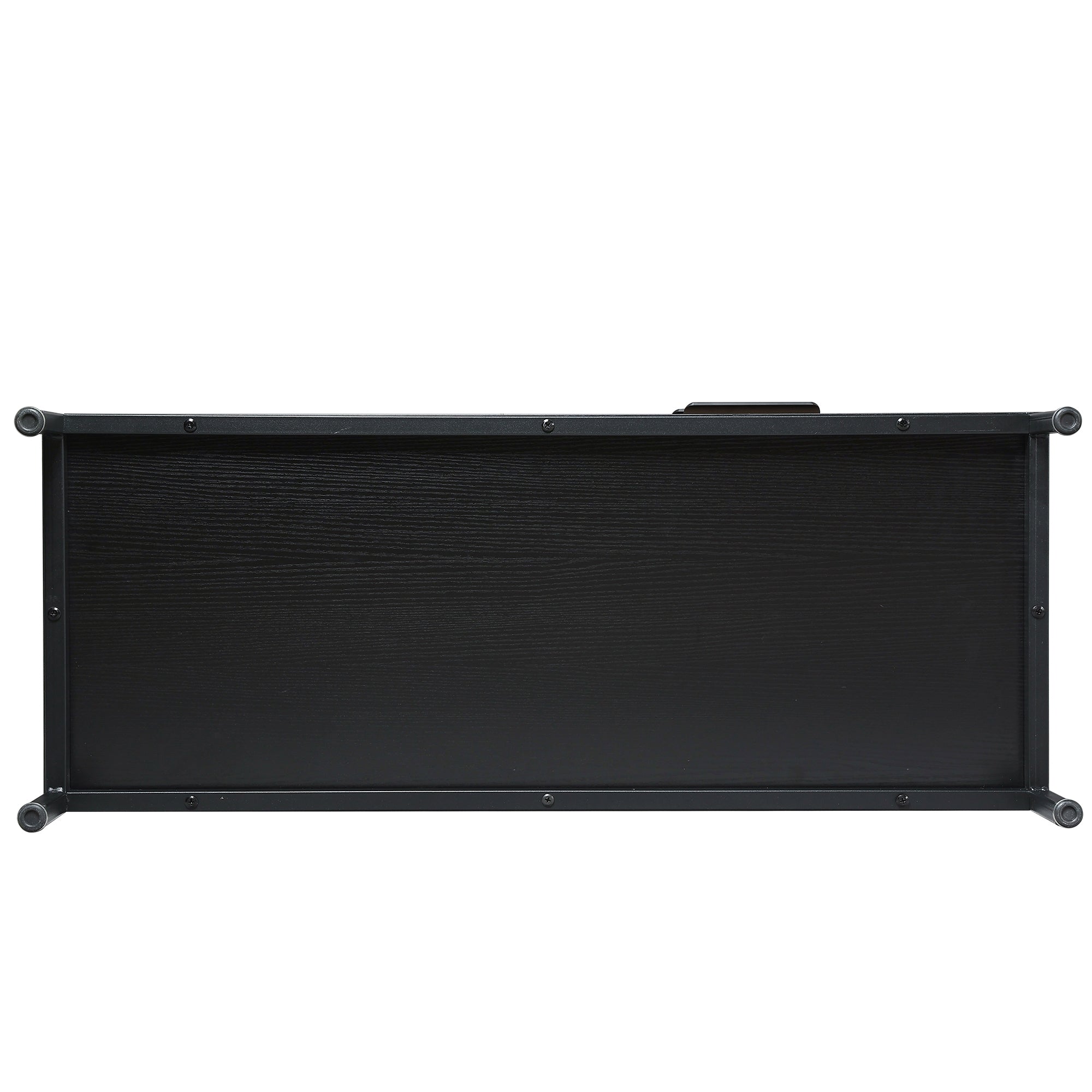 DRESSER CABINET BAR CABINET storge cabinet Glass door side cabinet lockersEmbedded metal handle can be placed in the living room, bedroom, dining room, black+brown_7