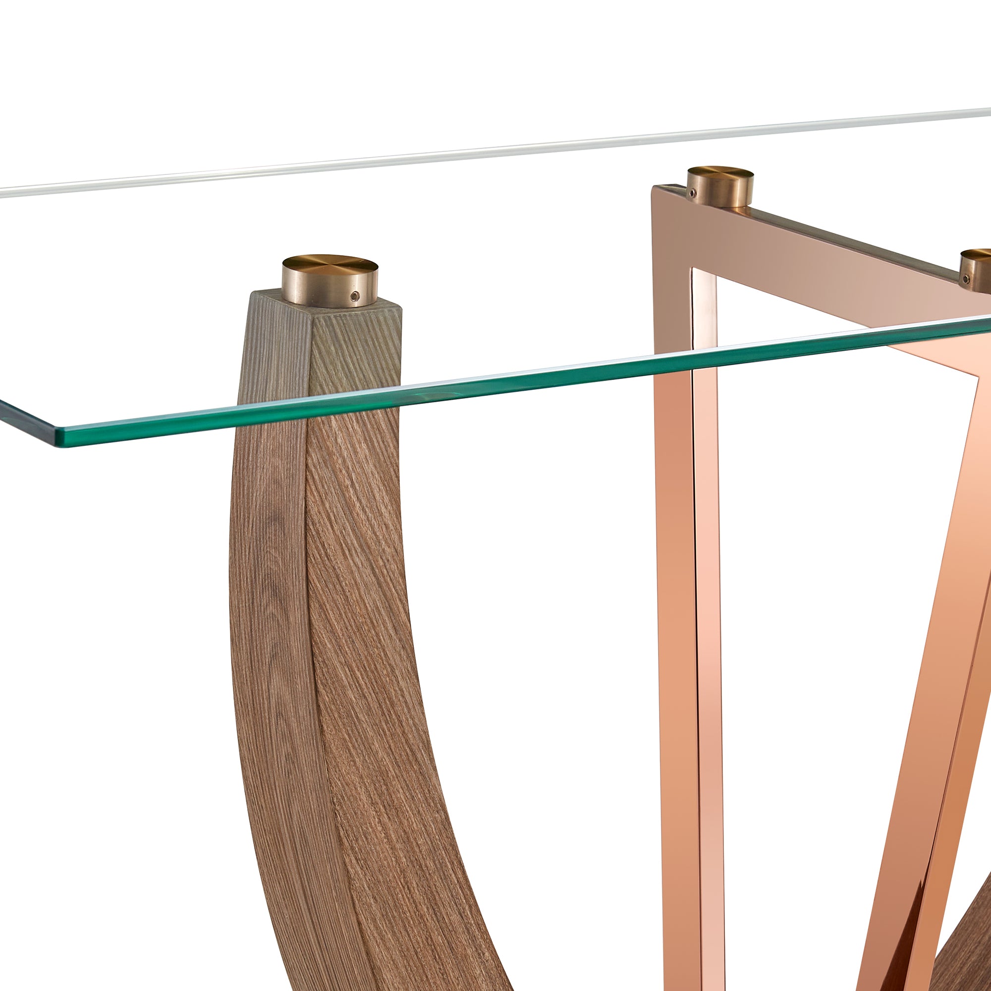 Modern Minimalist Rectangular Tempered Glass Table for Hall and Entryway_9