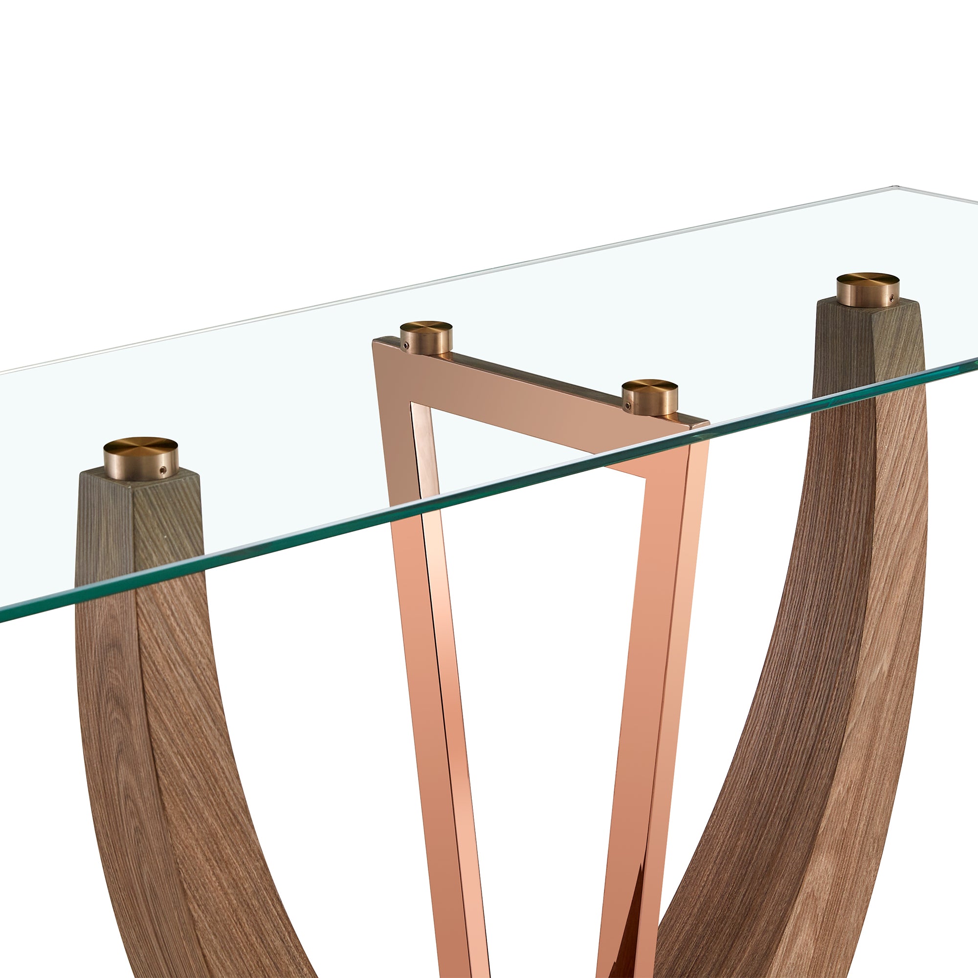 Modern Minimalist Rectangular Tempered Glass Table for Hall and Entryway_10