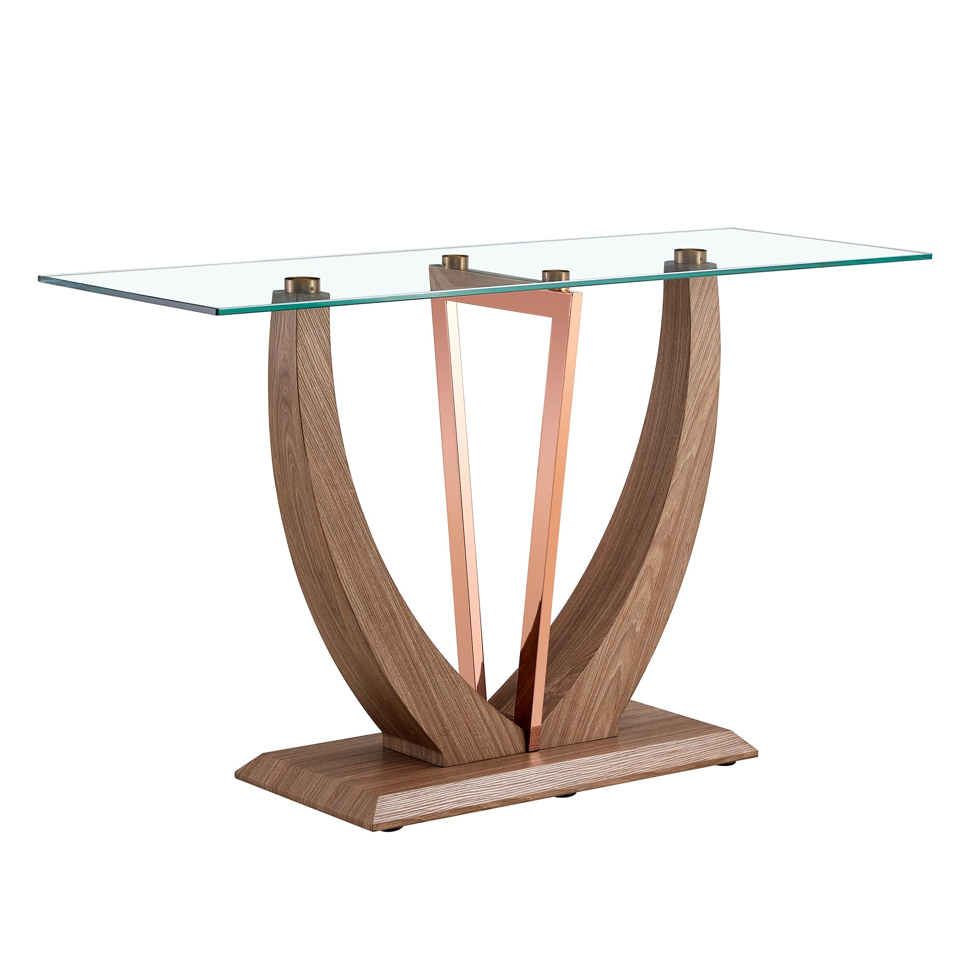 Modern Minimalist Rectangular Tempered Glass Table for Hall and Entryway_12