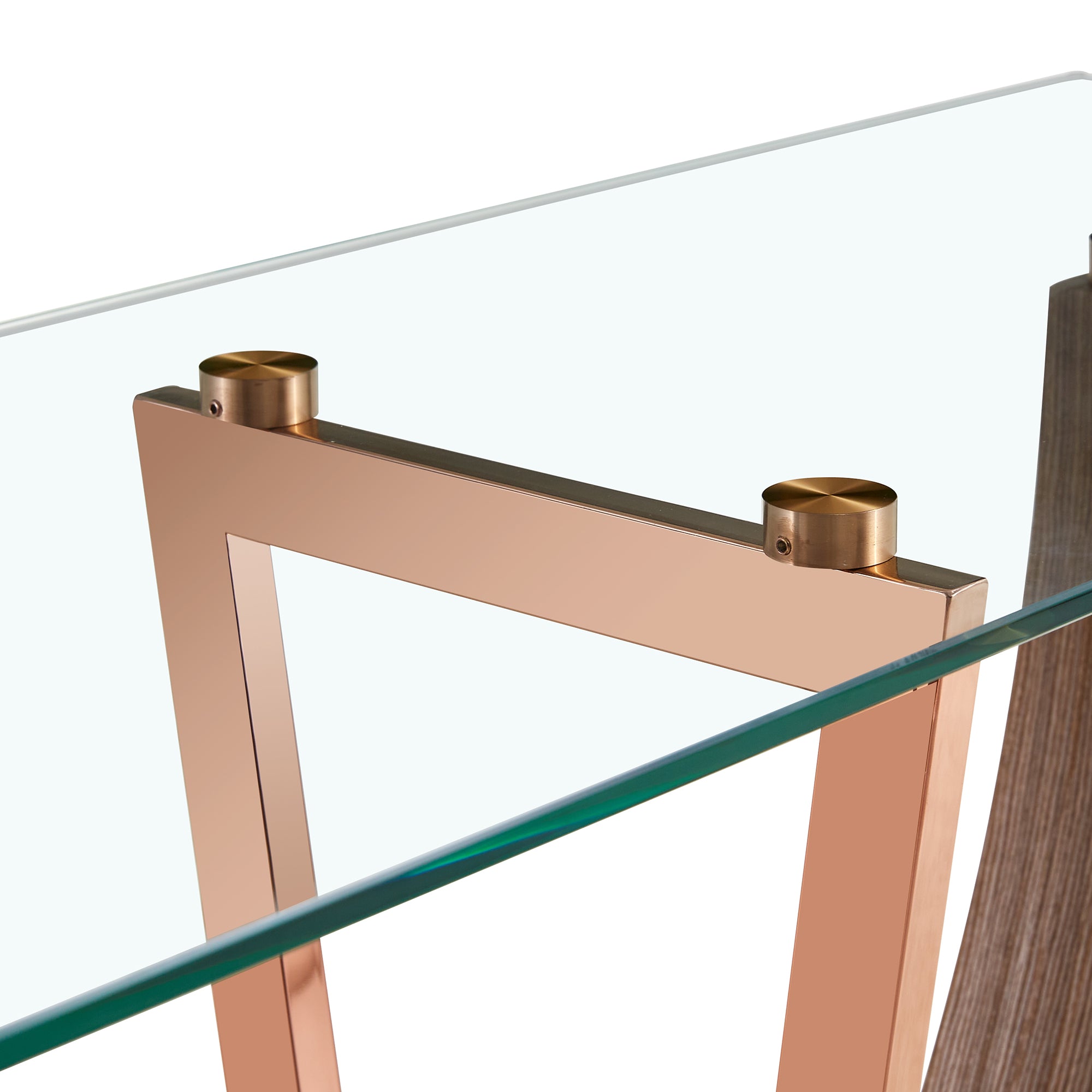 Modern Minimalist Rectangular Tempered Glass Table for Hall and Entryway_7