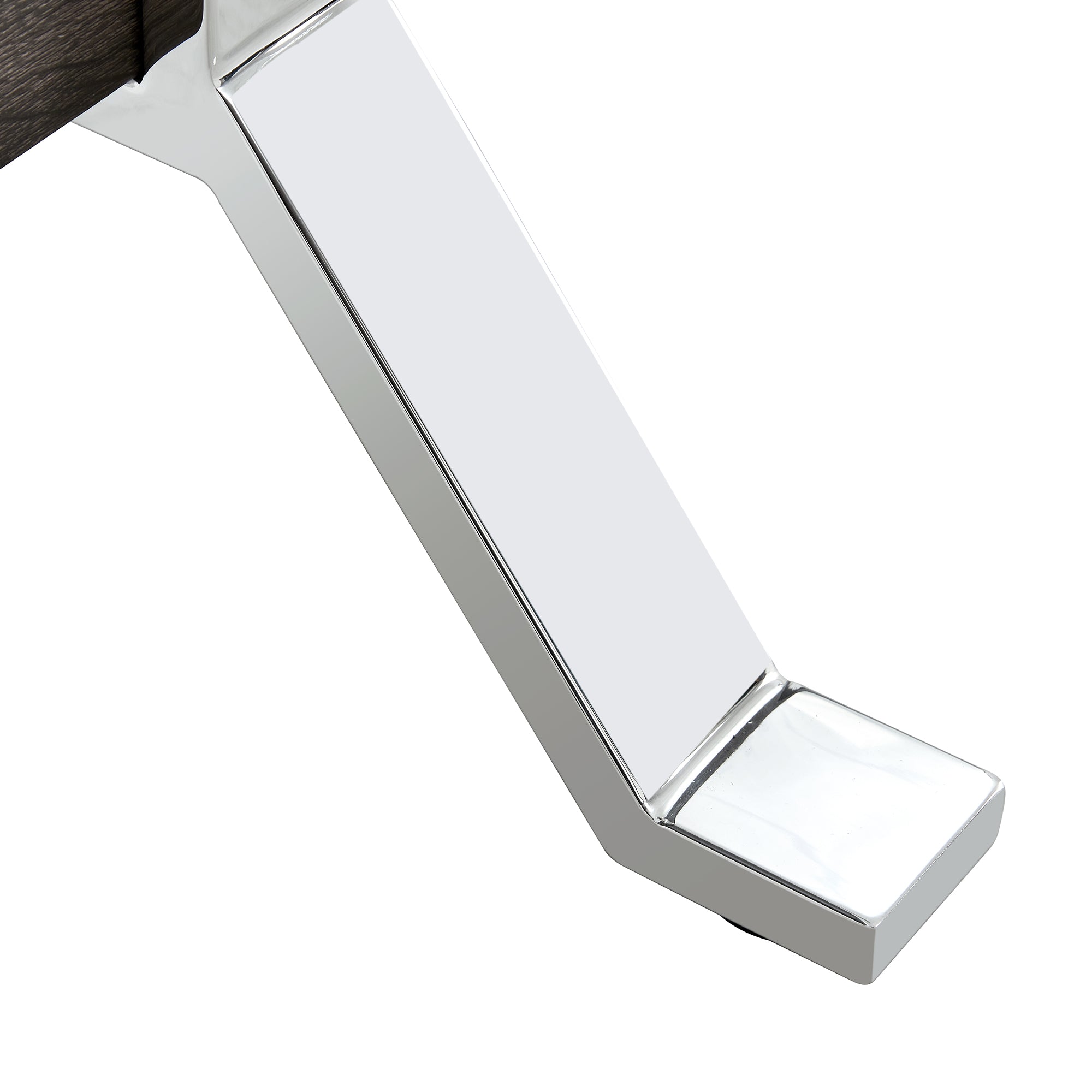 Contemporary Tempered Glass Coffee Table with Plated Metal Legs and MDF Crossbar_14