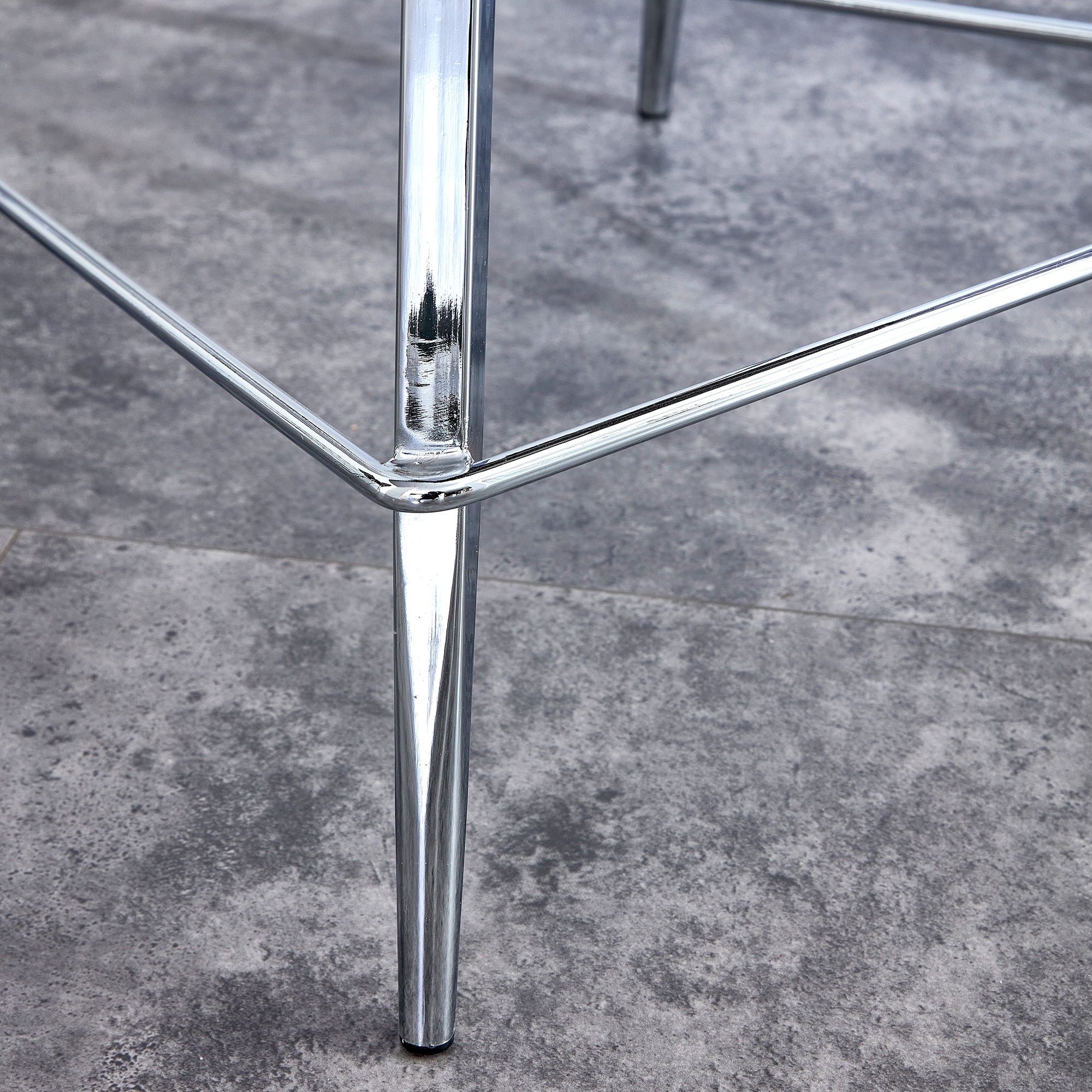 Set of 2 Velvet Dining Barstools with Anti Slip Metal Framed Legs- Gray_11