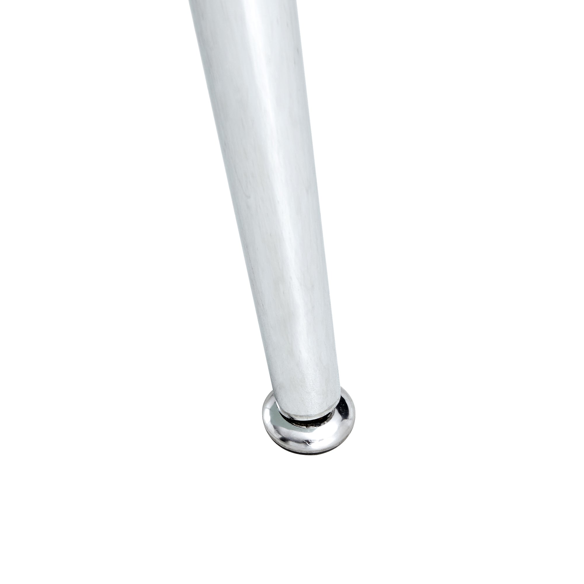 4 to 6 Seater Modern Minimalist Thick Tempered Marbled Glass Dining Table with Silver Metal Legs_15