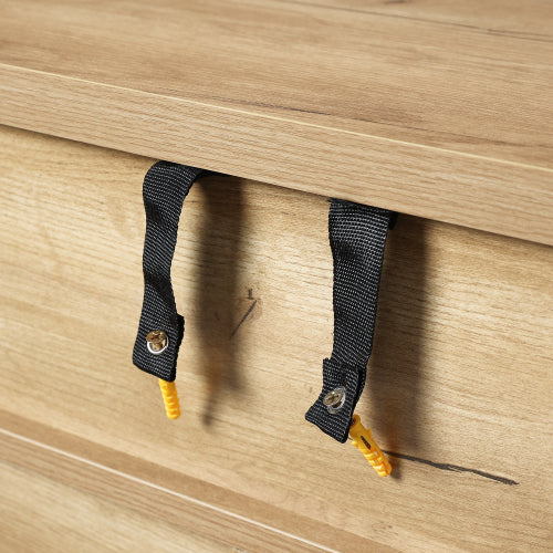 6-Drawer Dresser Storage Cabinet for Bedroom and Living Room Spaces- White Oak_15