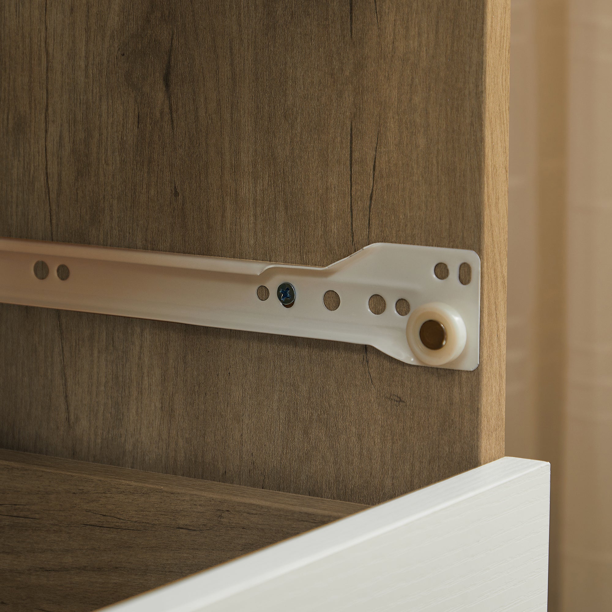 6-Drawer Dresser Storage Cabinet for Bedroom and Living Room Spaces- White Oak_11