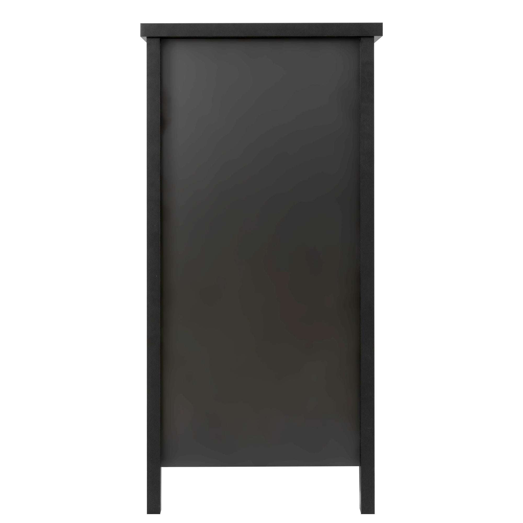 Antique Wide 6 Drawer Storage Dresser with Solid Wood Frame- Black_9