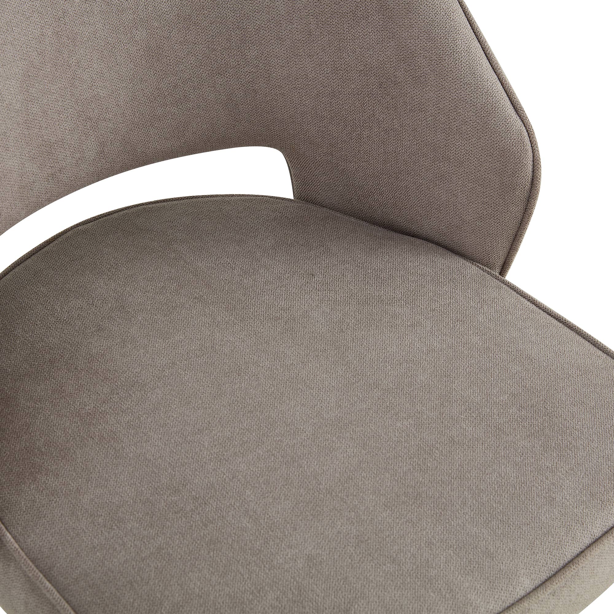 Set of 4 Modern Designed Accent Chair Upholstered Linen Side Chair with Wooden Legs- Gray_14