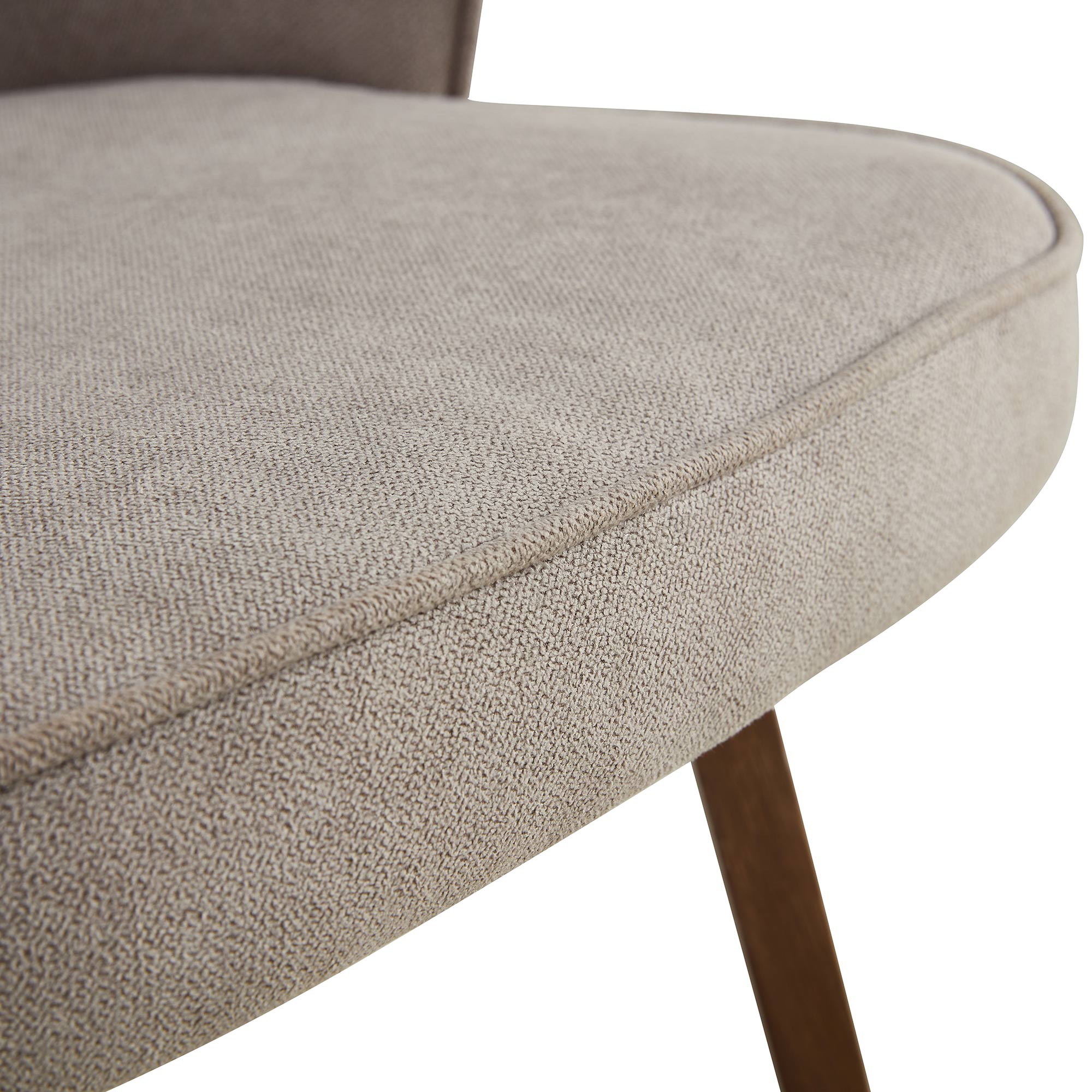 Set of 4 Modern Designed Accent Chair Upholstered Linen Side Chair with Wooden Legs- Gray_15