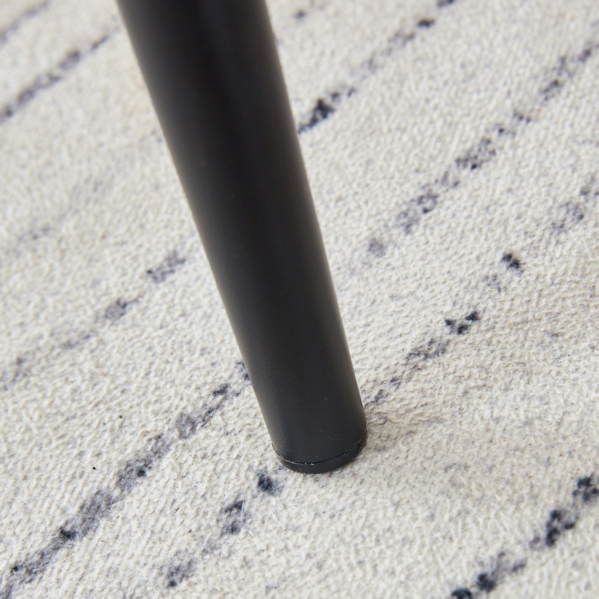 5 Pcs/Set Modern Transparent Ghost Glass Table and Acrylic Chair Set- Black_9