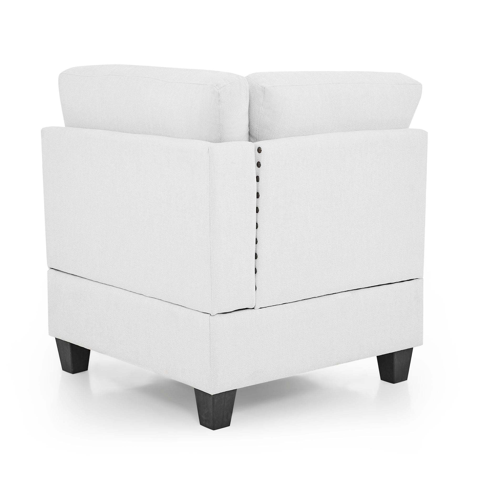 Corner Sofa for L-Shape Modular Sectional Sofa Couch Reversible Combination- Ivory_3