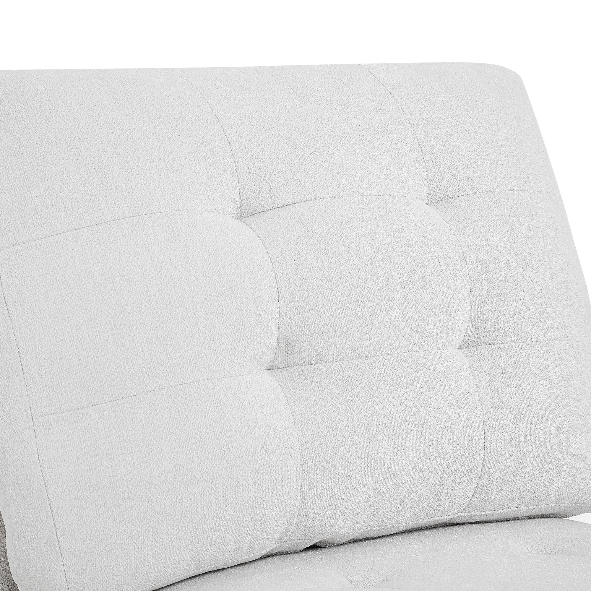 Corner Sofa for L-Shape Modular Sectional Sofa Couch Reversible Combination- Ivory_5