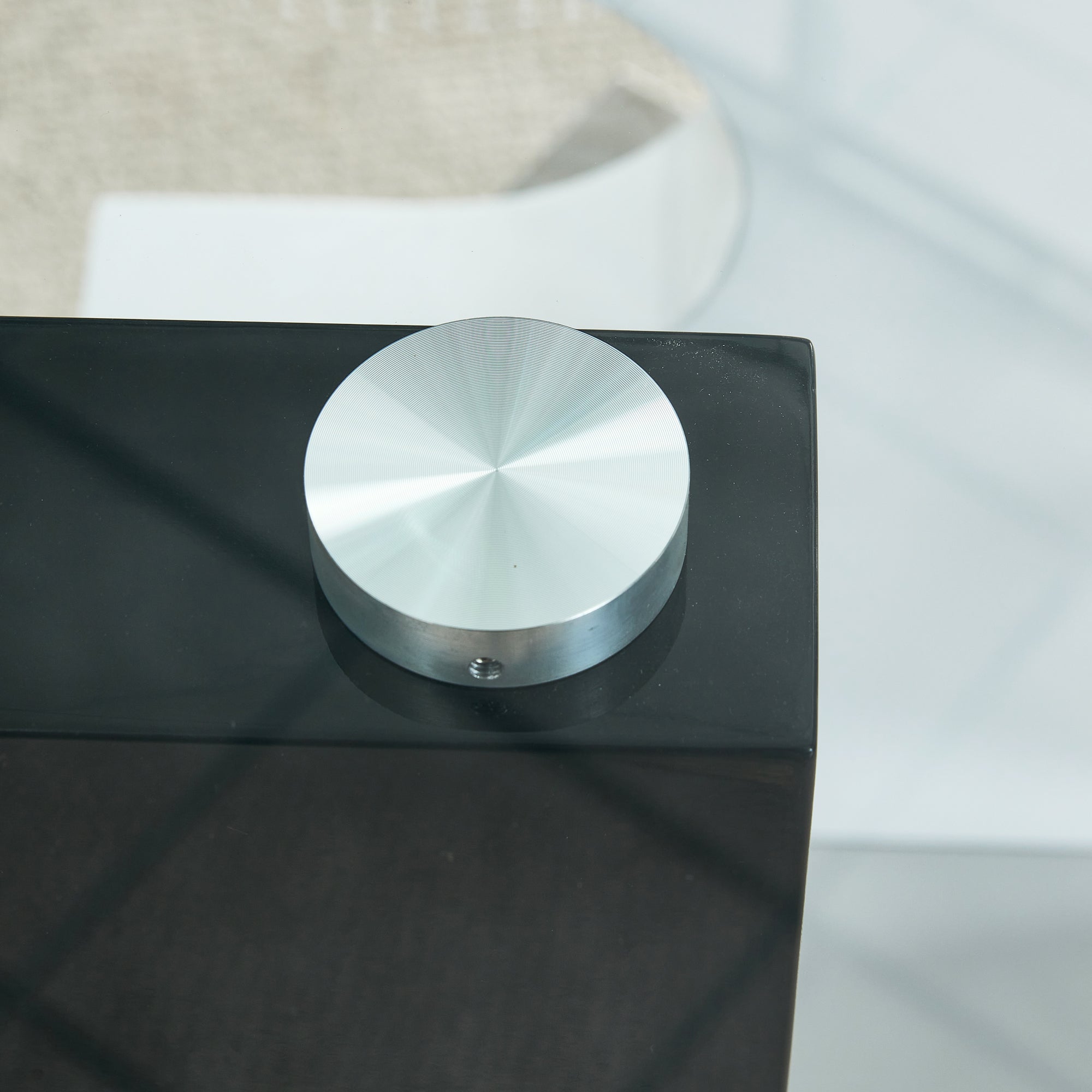 6-8  Large Modern Minimalist Rectangular Glass Dining Table with Special-Shaped Bracket_19