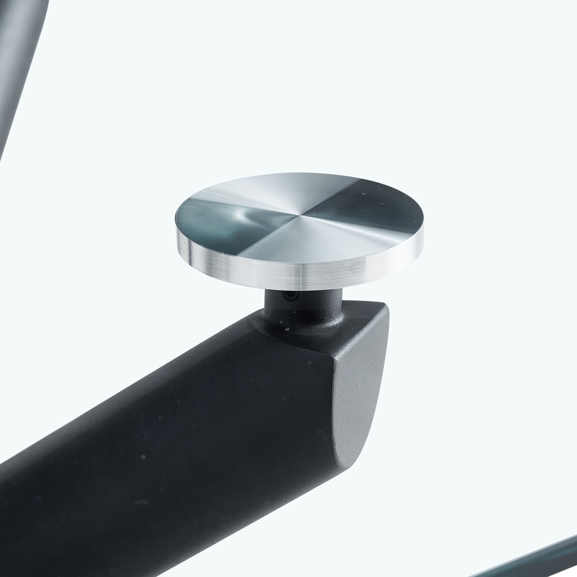 6-8 Seater Large Modern Minimalist Rectangular Glass Tabletop with Black Metal Legs_21