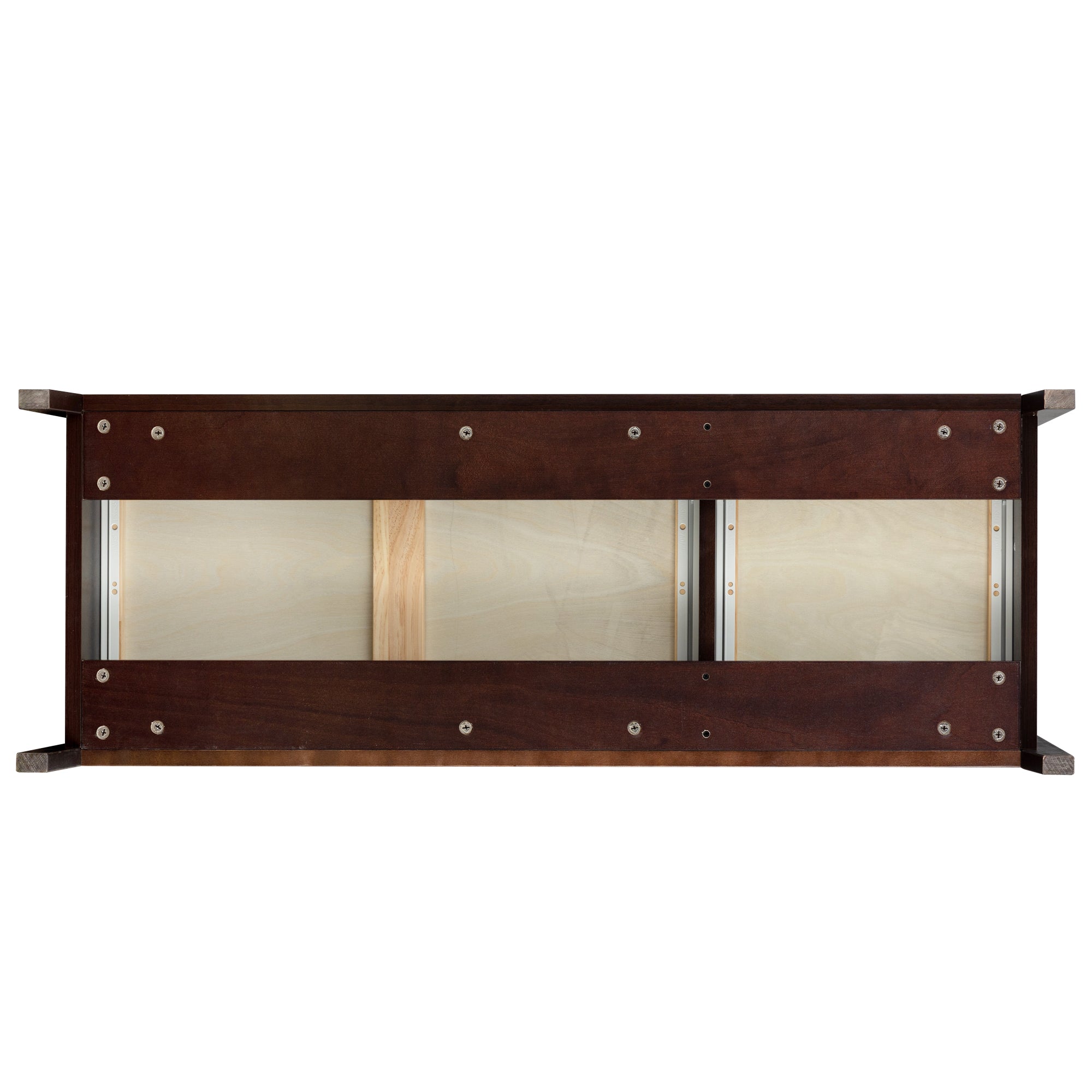 6 Drawers Wood Accent Stylish Dresser Chest and Storage Organizer in Auburn_17