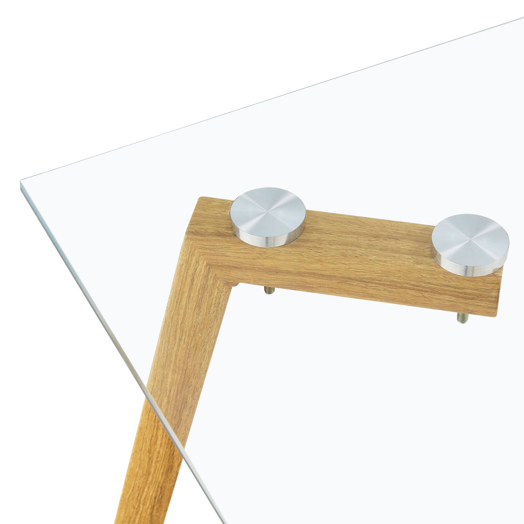 Dining Chair and Table Set- 4 Dark Gray Black Colored Metal Legs+ 1 Dining Table_5