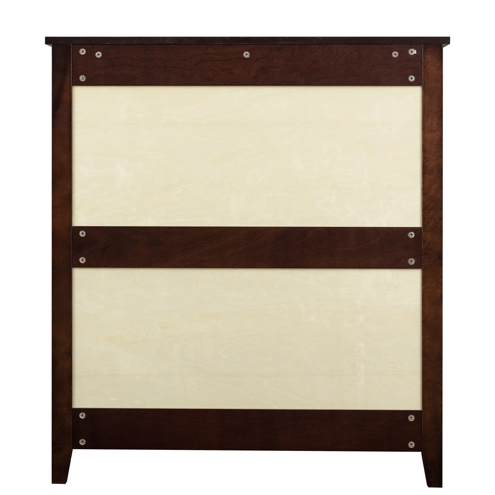 2 Small+4 Large Drawers Solid Wood Free Standing Dresser for Bedroom- Auburn_10