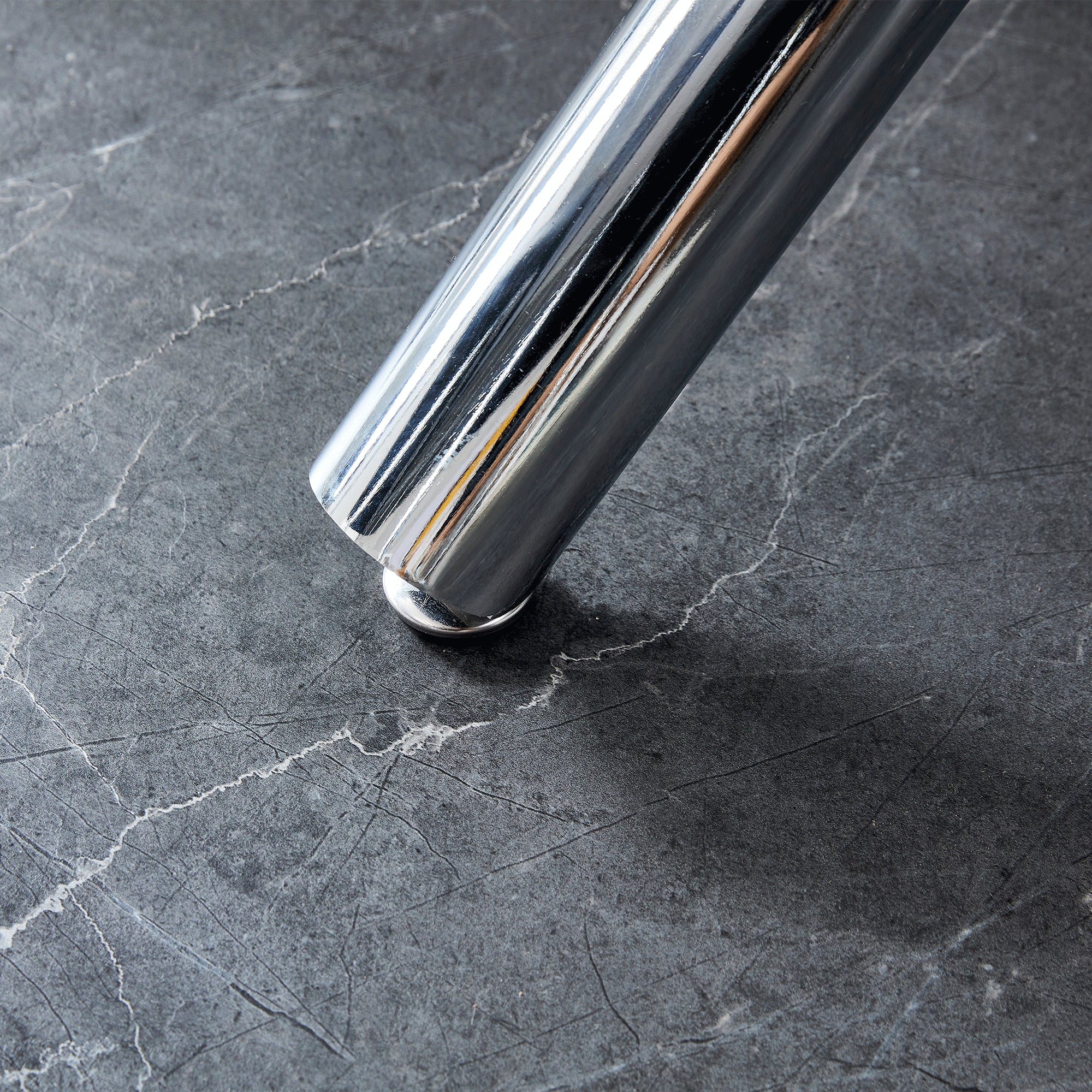 6-8 Seater Modern Kitchen Dining Table Rectangular Glass Table Top with Silver Metal Legs_18