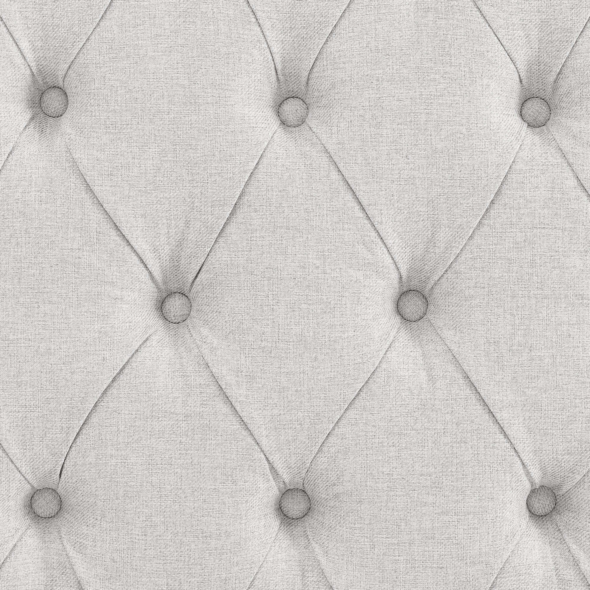 Twin Size Daybed with Trundle Upholstered Tufted Sofa Bed with Button and Copper Nails- Beige_11