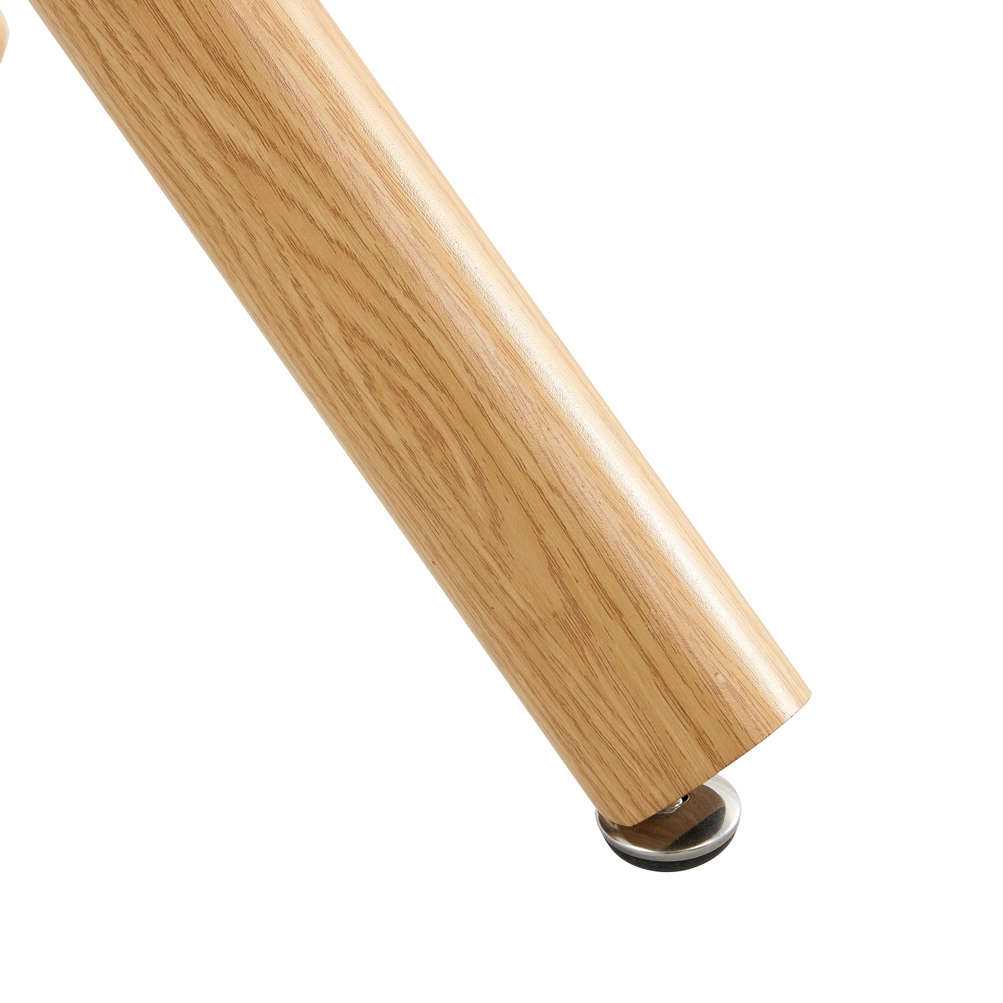 6-8 Seater Modern Kitchen Dining Table Rectangular Transparent Table Top with Wooden Metal Leg_16