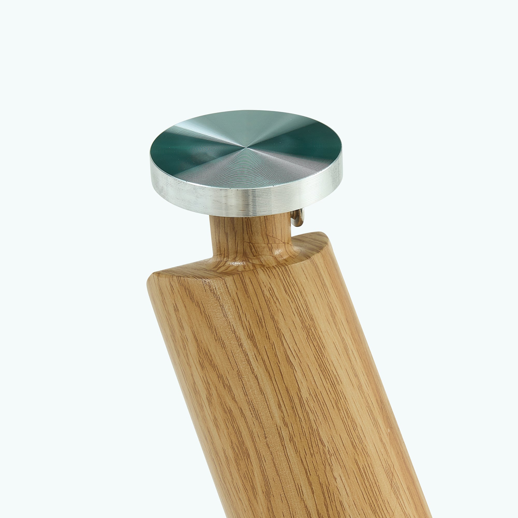 6-8 Seater Modern Kitchen Dining Table Rectangular Transparent Table Top with Wooden Metal Leg_14