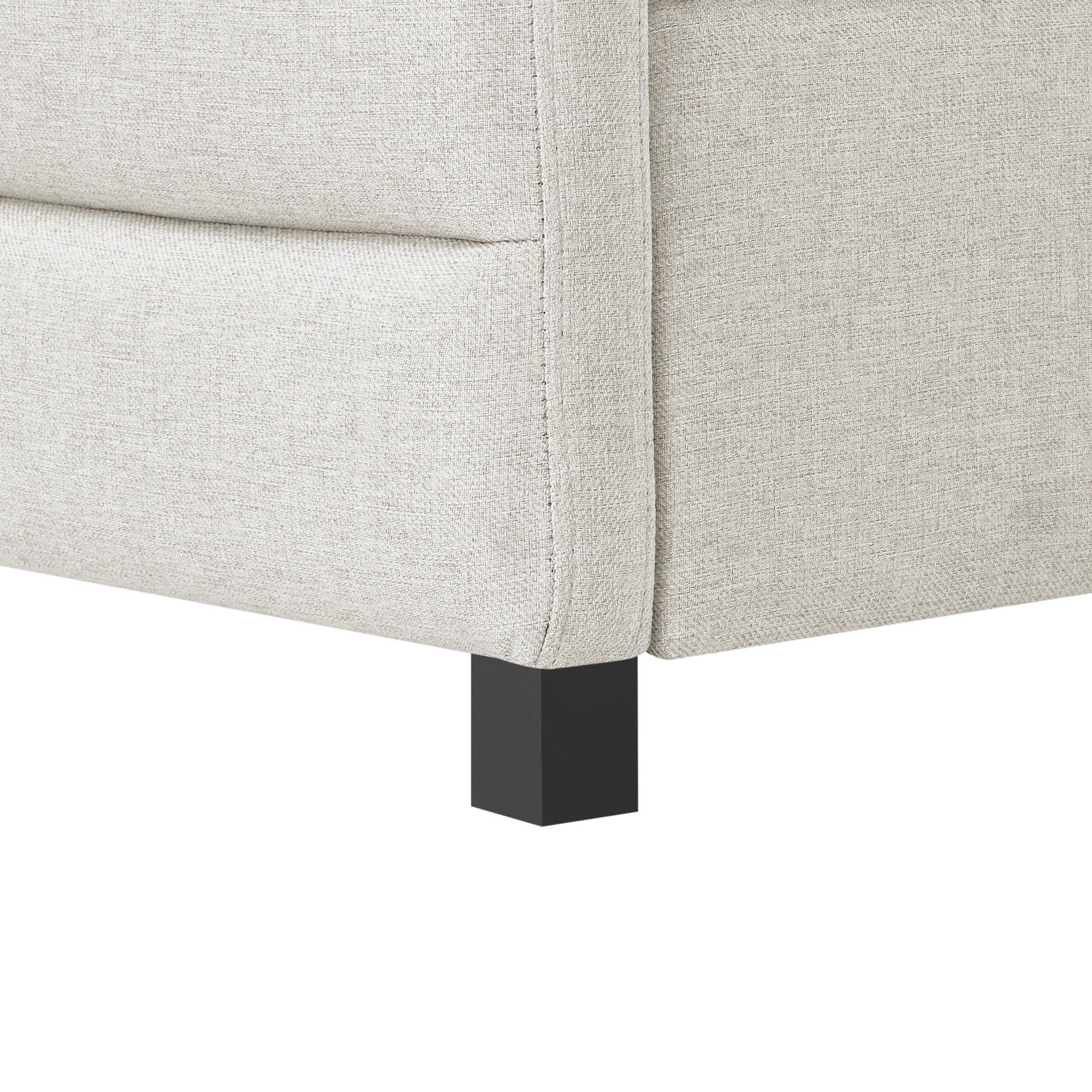 Full Size Daybed with Two Drawers Trundle Upholstered Tufted Sofa Bed- Beige_14