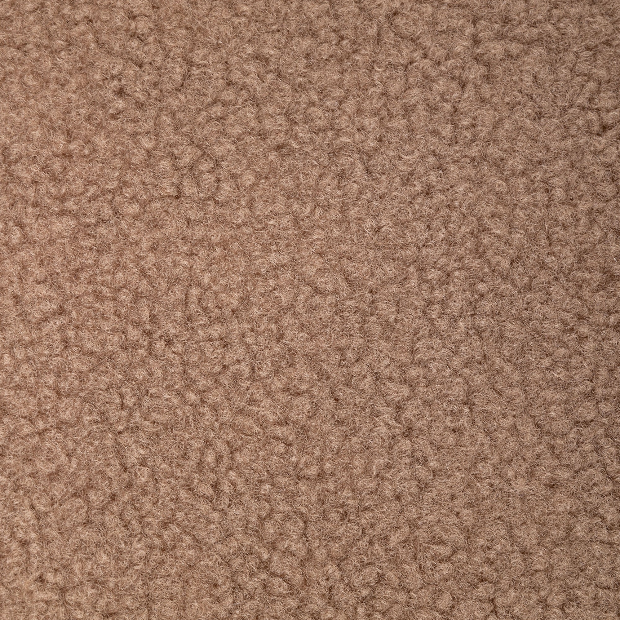 Modern Upholstered Teddy Fabric Curved Back Swivel Chair Accent Barrel Chair- Brown_8