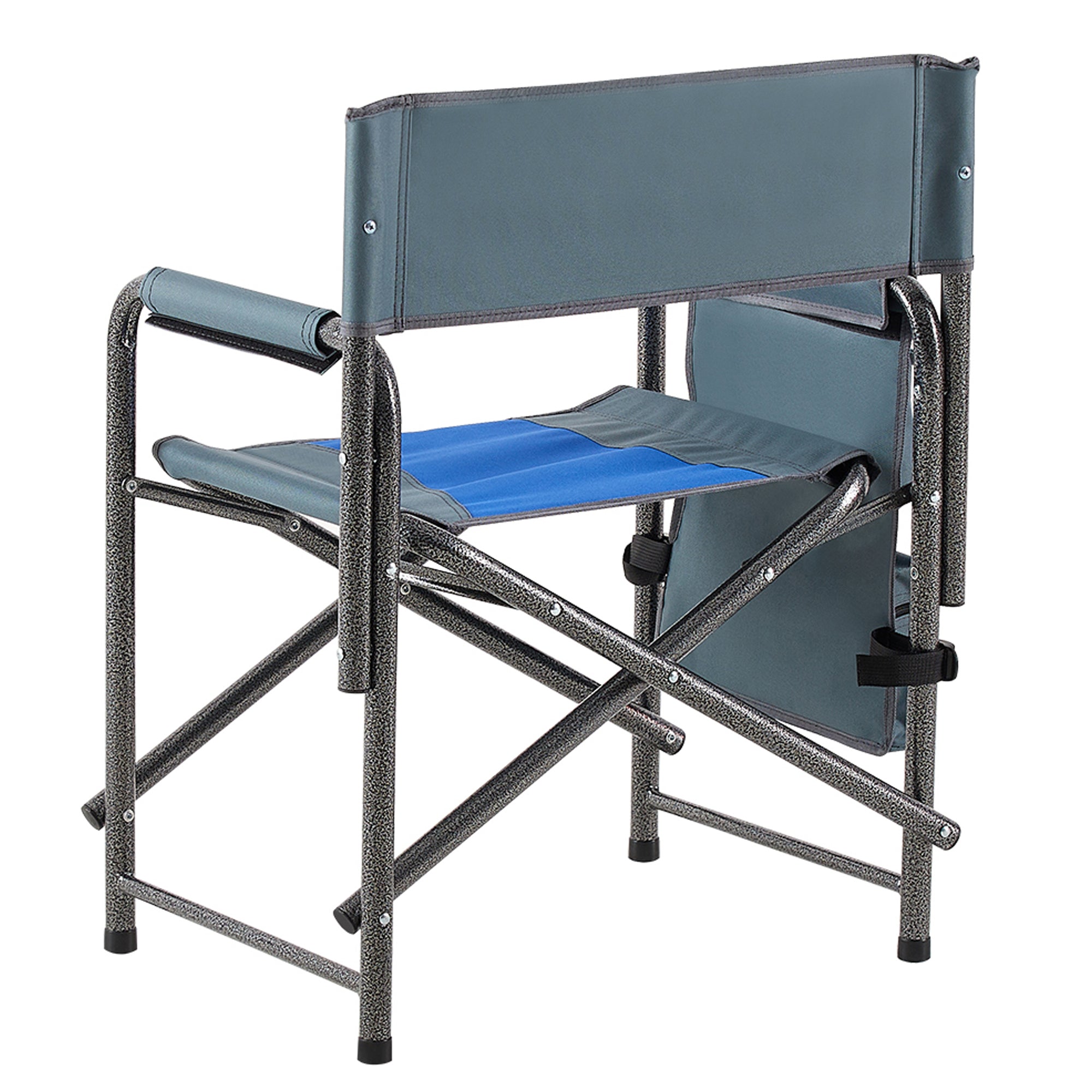 Set of 3 Outdoor Roll up Table and Folding Chair Set Portable Camping Set in Blue_14