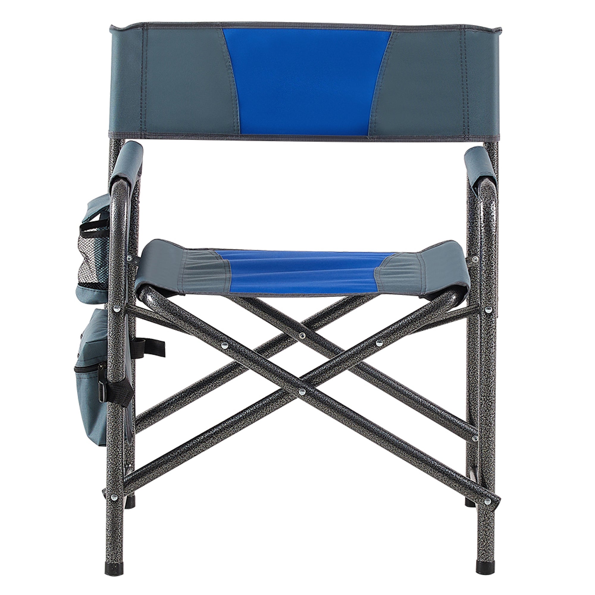 Set of 3 Outdoor Roll up Table and Folding Chair Set Portable Camping Set in Blue_15