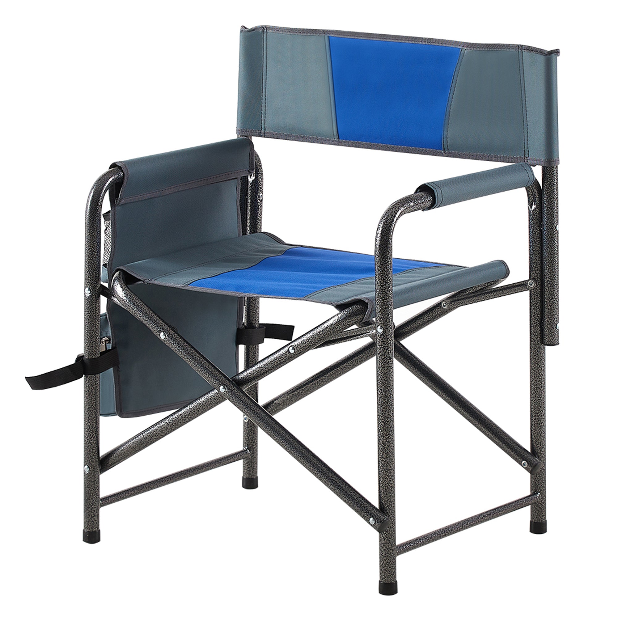 Set of 3 Outdoor Roll up Table and Folding Chair Set Portable Camping Set in Blue_18