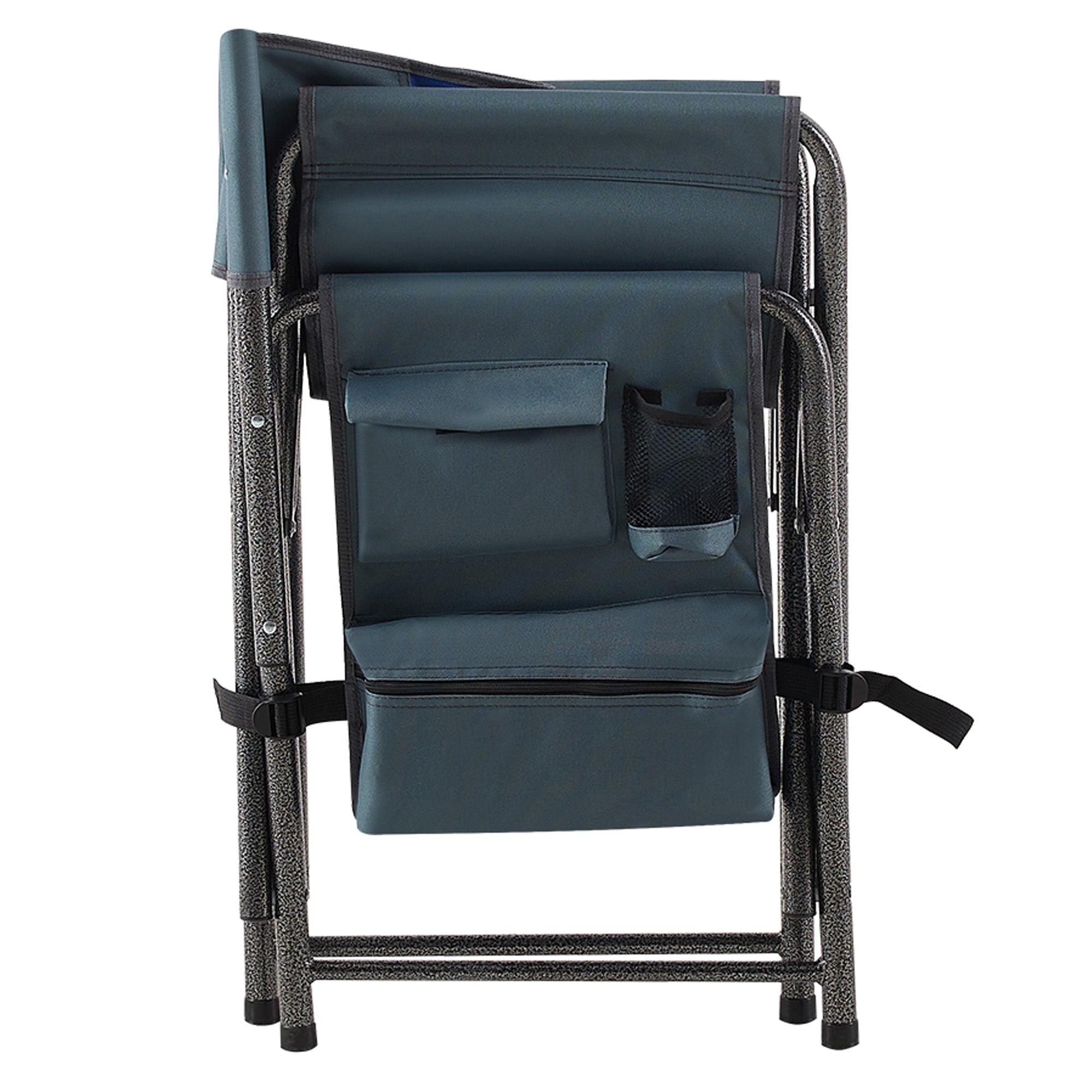 Set of 3 Outdoor Roll up Table and Folding Chair Set Portable Camping Set in Blue_8