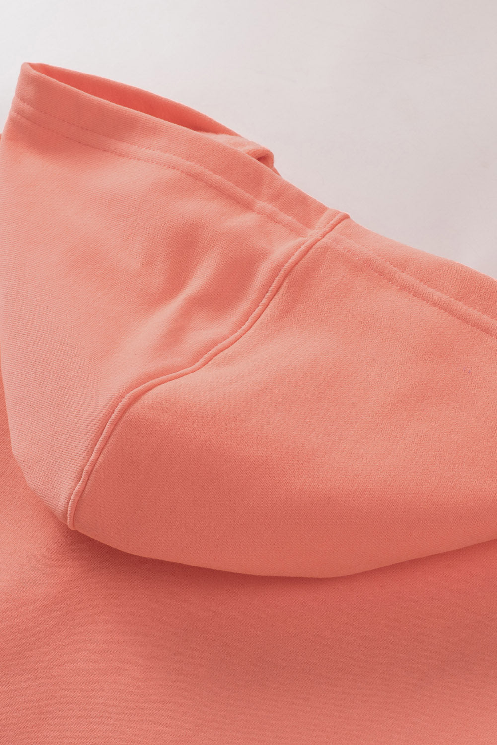 Orange Batwing Sleeve Pocketed Henley Hoodie