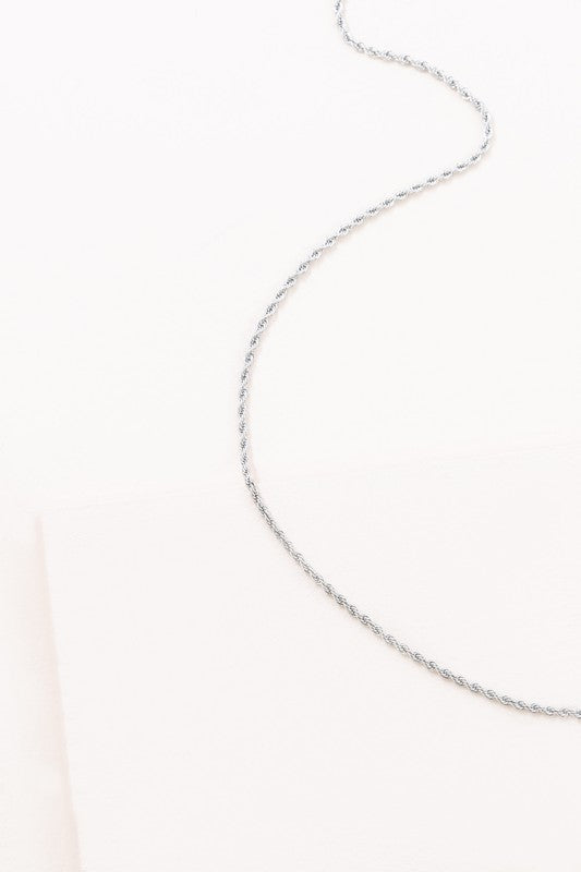 Twist Around Necklace on a white background.