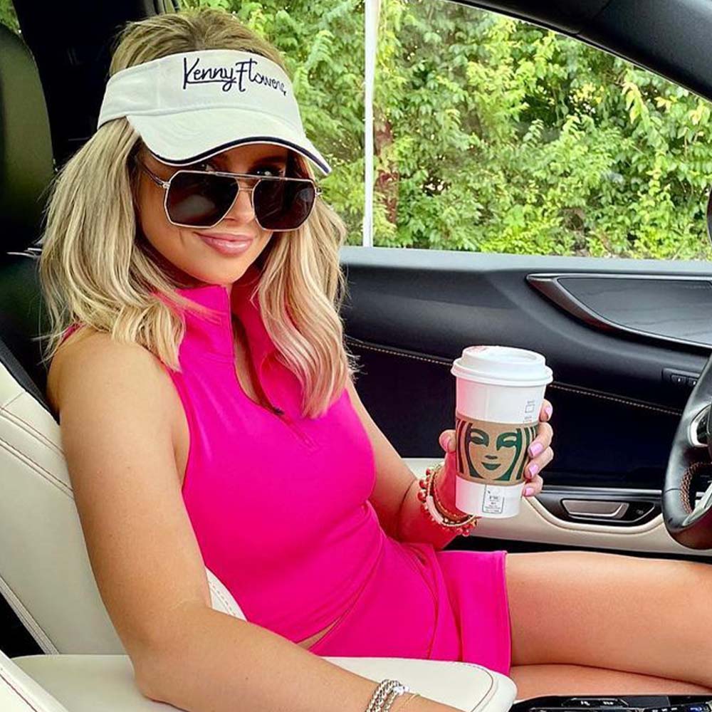 A pair of Goldie sunglasses with brown lenses.