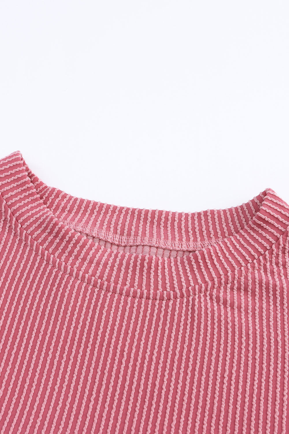 Wholesale Black Color Block Corduroy Long Sleeve Tops.