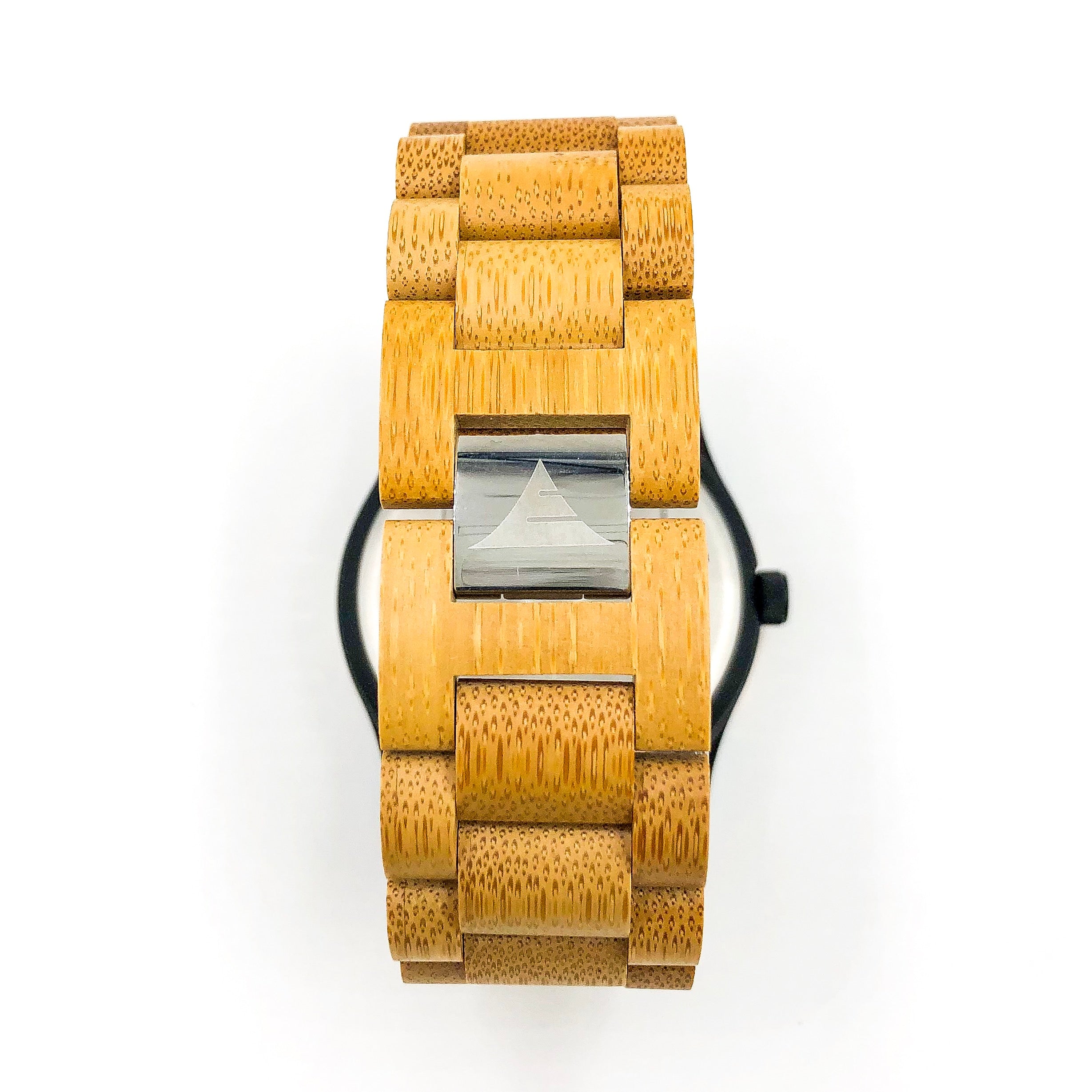 An Inverness - Multi Bamboo Limited Edition wooden watch with a yellow band from Loe.