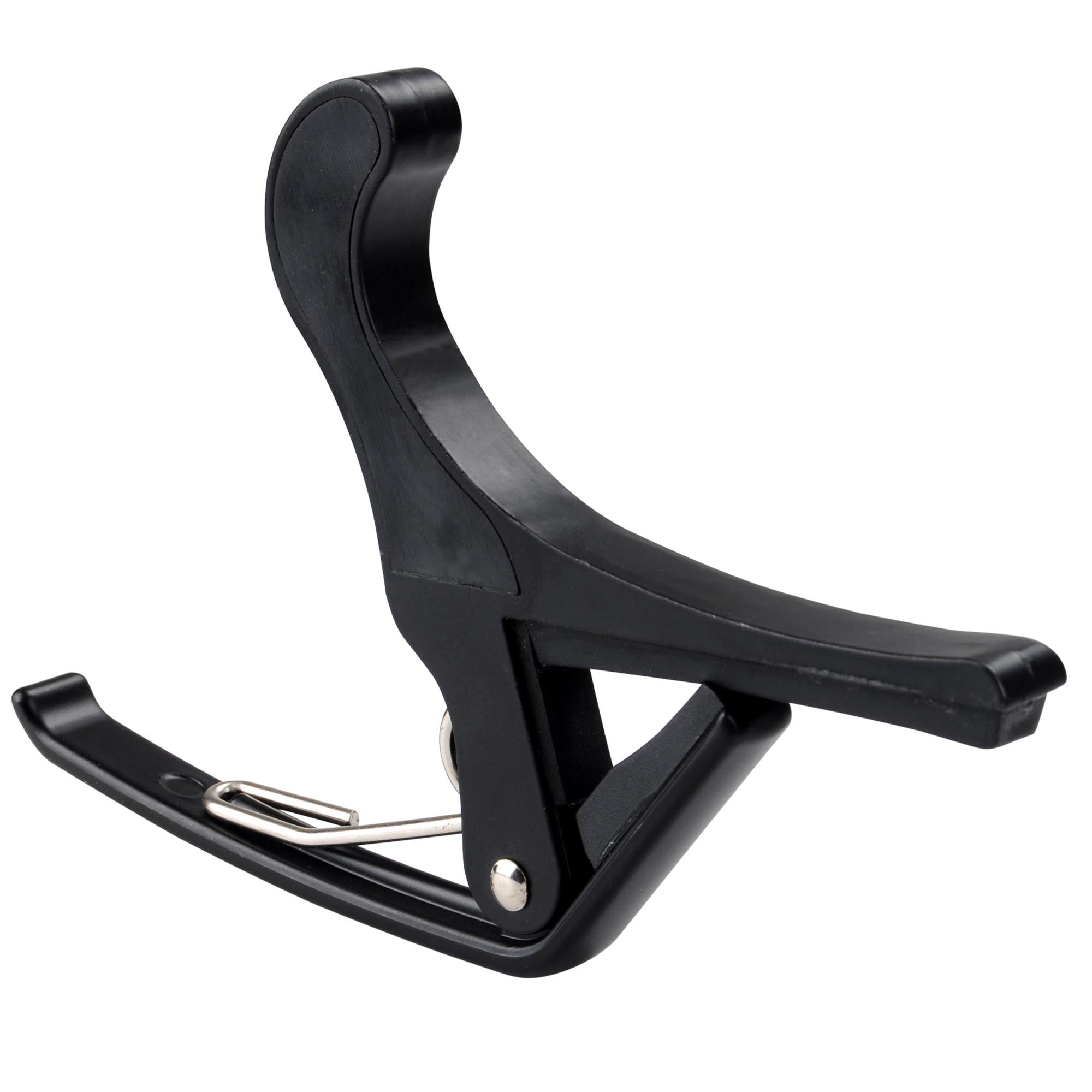 Guitar Capo, easy to operate, isolated on a white background.