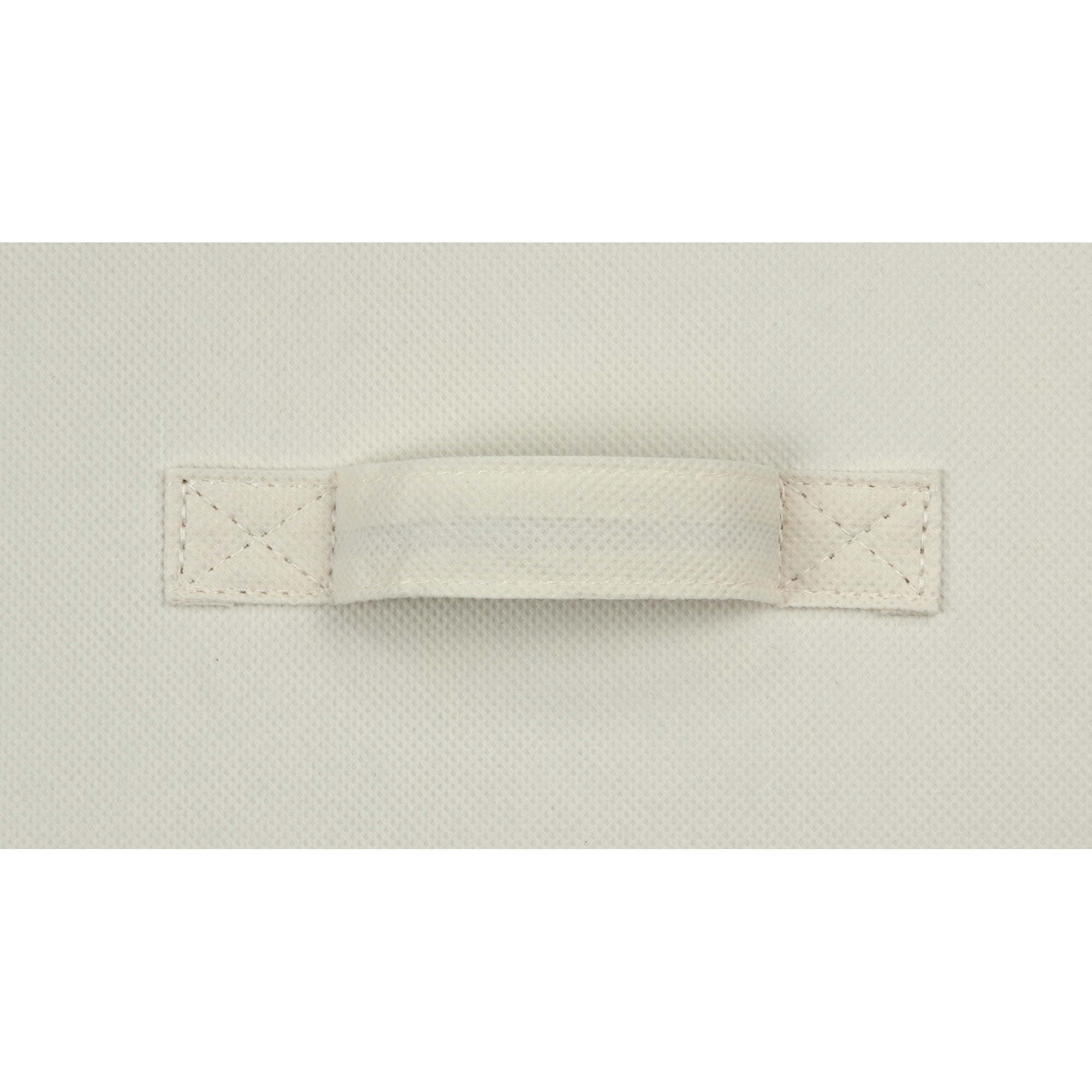 Five black Collapsible Cube Fabric Storage Bins (10.5" x 10.5"), 6 Pack with handles, stacked in a pyramid arrangement on a white background.