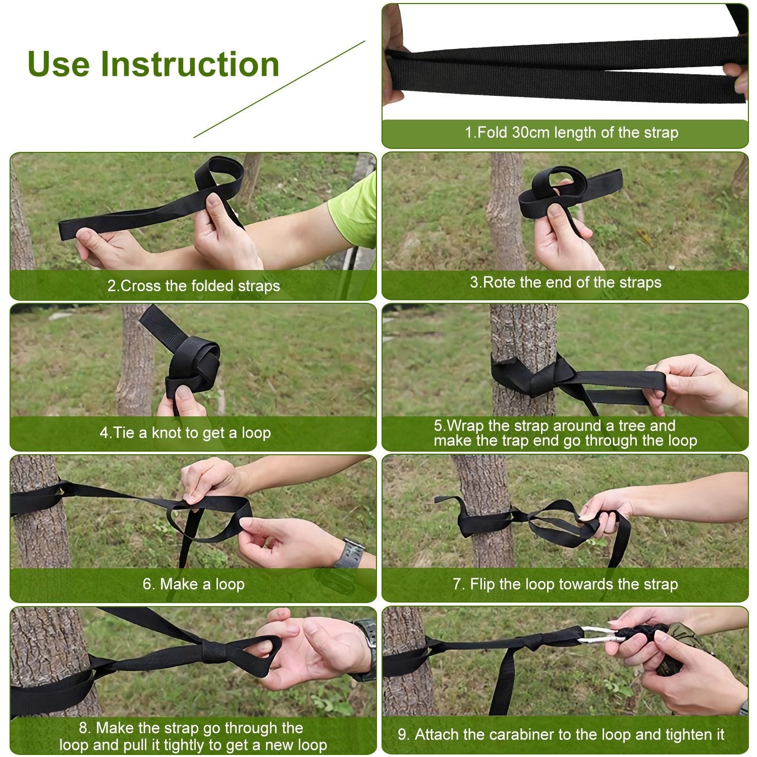 600lbs Load 2 Persons Hammock with Mosquito Net Outdoor Hiking Camping Hommock Portable Nylon Swing Hanging Bed, suspended by ropes on a white background.