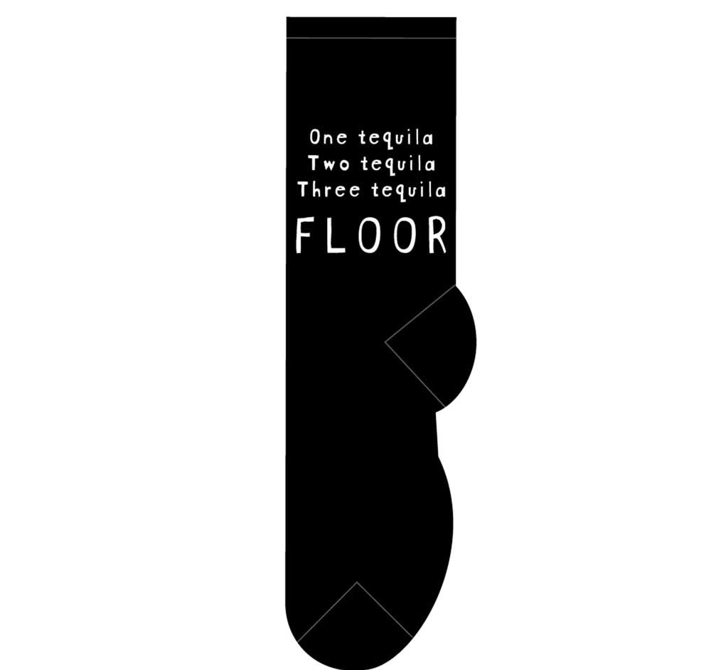 Black What'd You Say? Sox 5 PACK featuring white text that reads "The first 5 days after the weekend are the hardest," presented vertically.