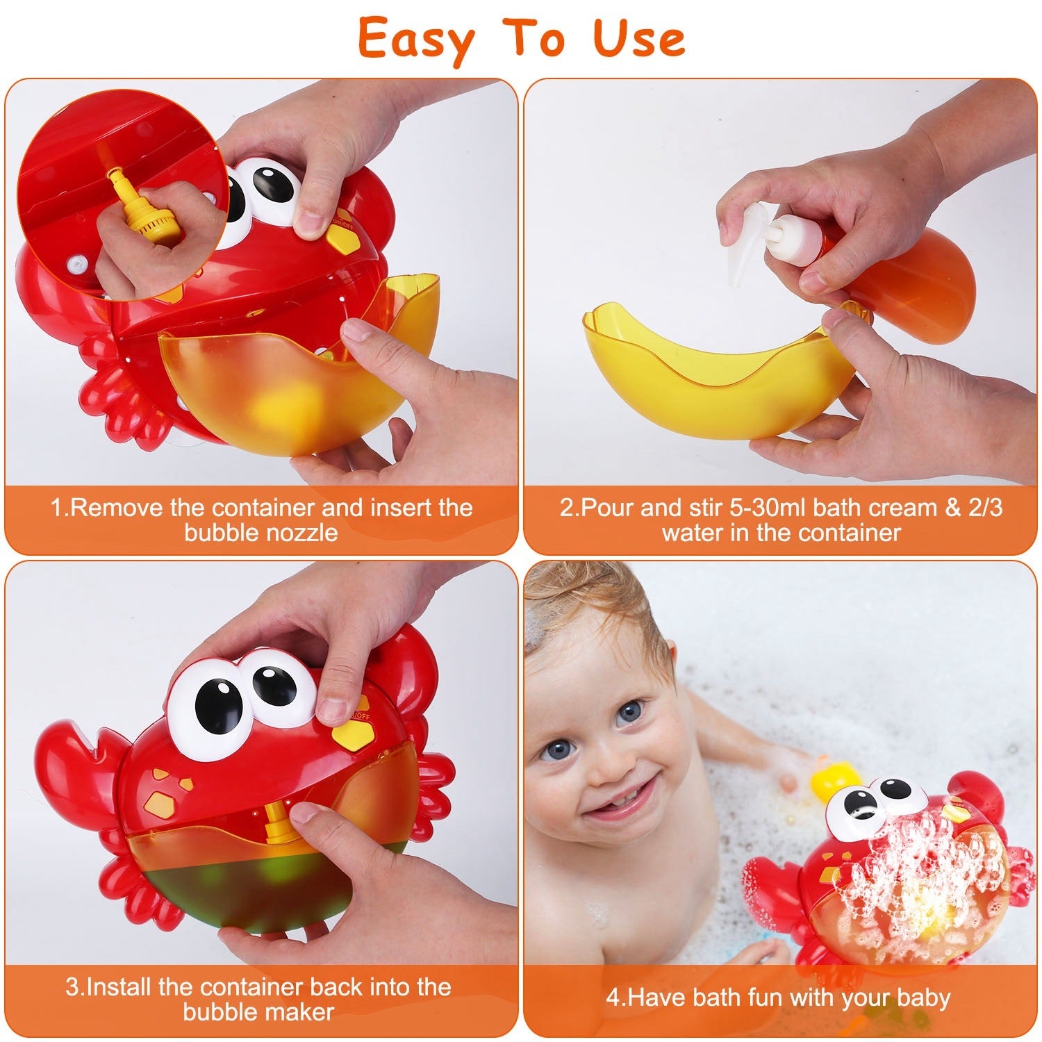 A whimsical Frog Musical Bubble Bath Maker releasing soap foam, isolated on a white background.