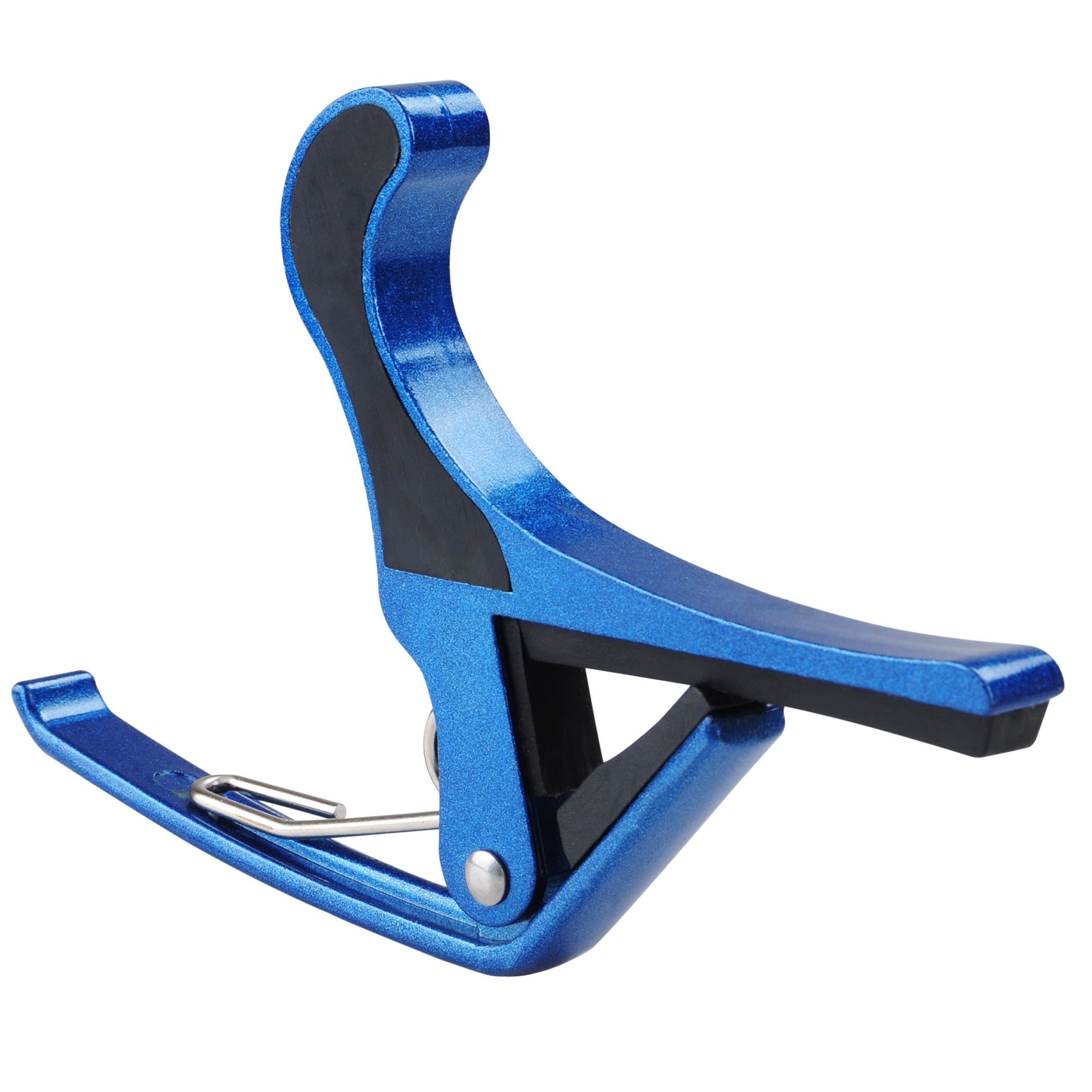 Aluminum alloy Guitar Capo isolated on a white background.