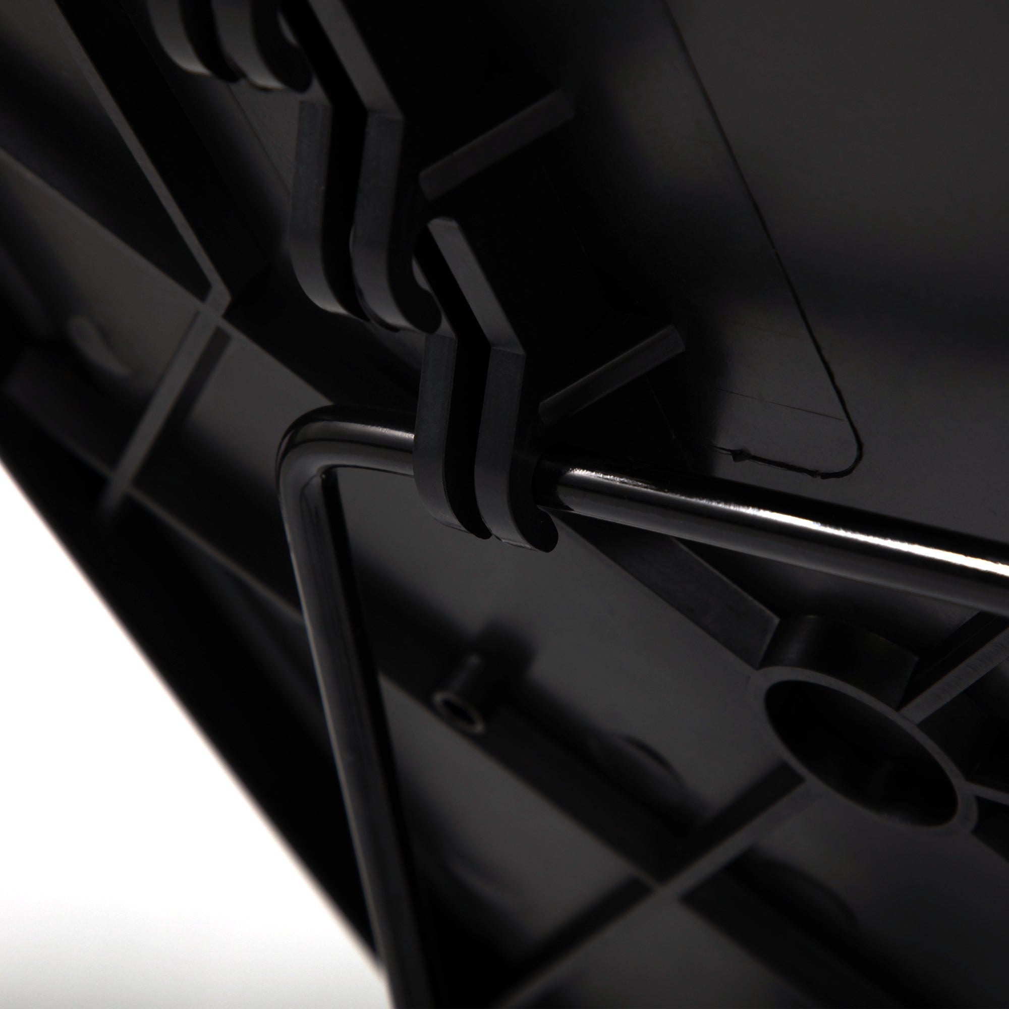 Black Adjustable TV Tray Table with Cup Holder;  Folding TV Dinner Table with 6 Height and 3 Tilt Angle Adjustments, isolated on a white background.