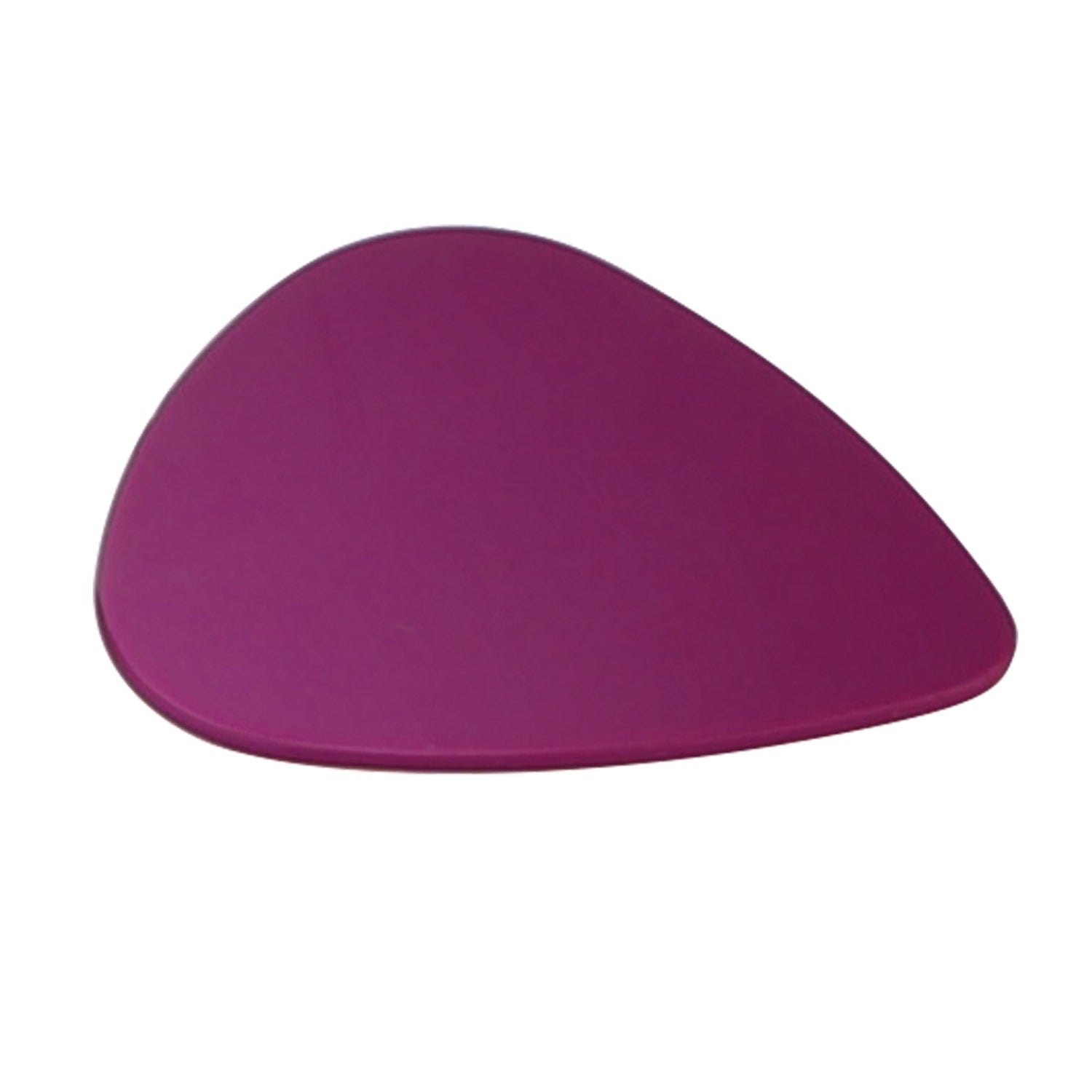 A circular arrangement of Standard Acoustic Electric Plectrums Guitar Picks 12-Pack in red, purple, green, yellow, and blue, creating a symmetrical pattern on a white background.