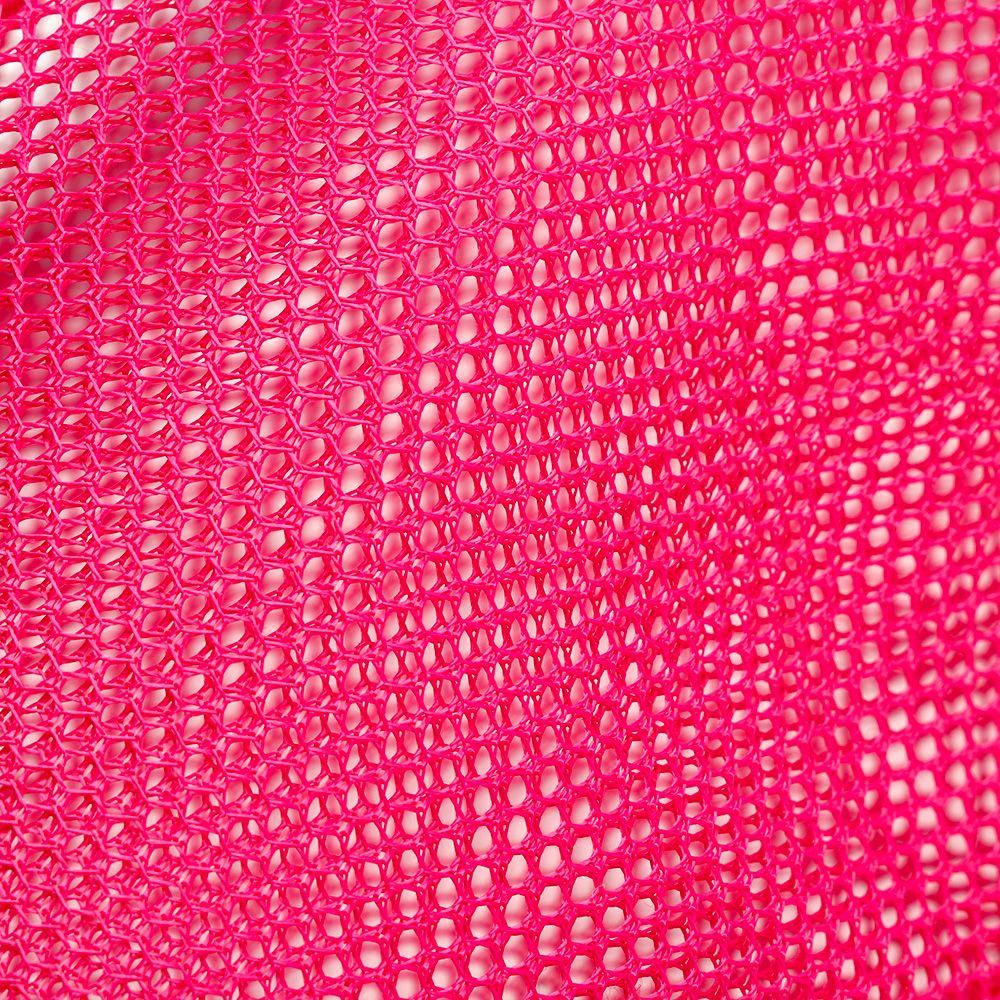 Black mesh Water and Phone bag with a shoulder strap and a blue water bottle partially visible at the top.