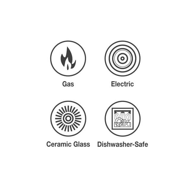 A set of new 9-Piece Non-Stick Cookware Set including two pots, a saucepan, and two frying pans, all with tempered glass lids and black handles, arranged on a white background.